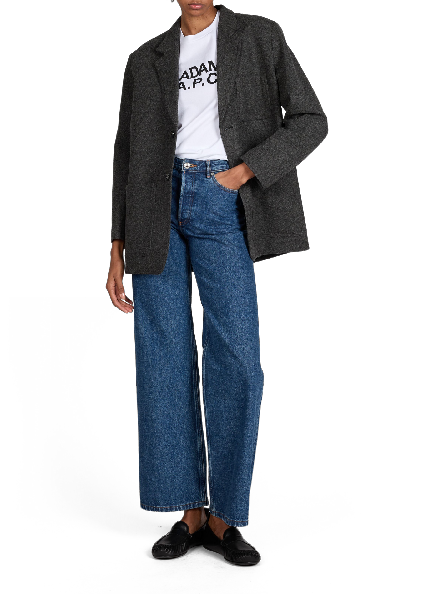 Tailored wool jacket A.P.C. Grey