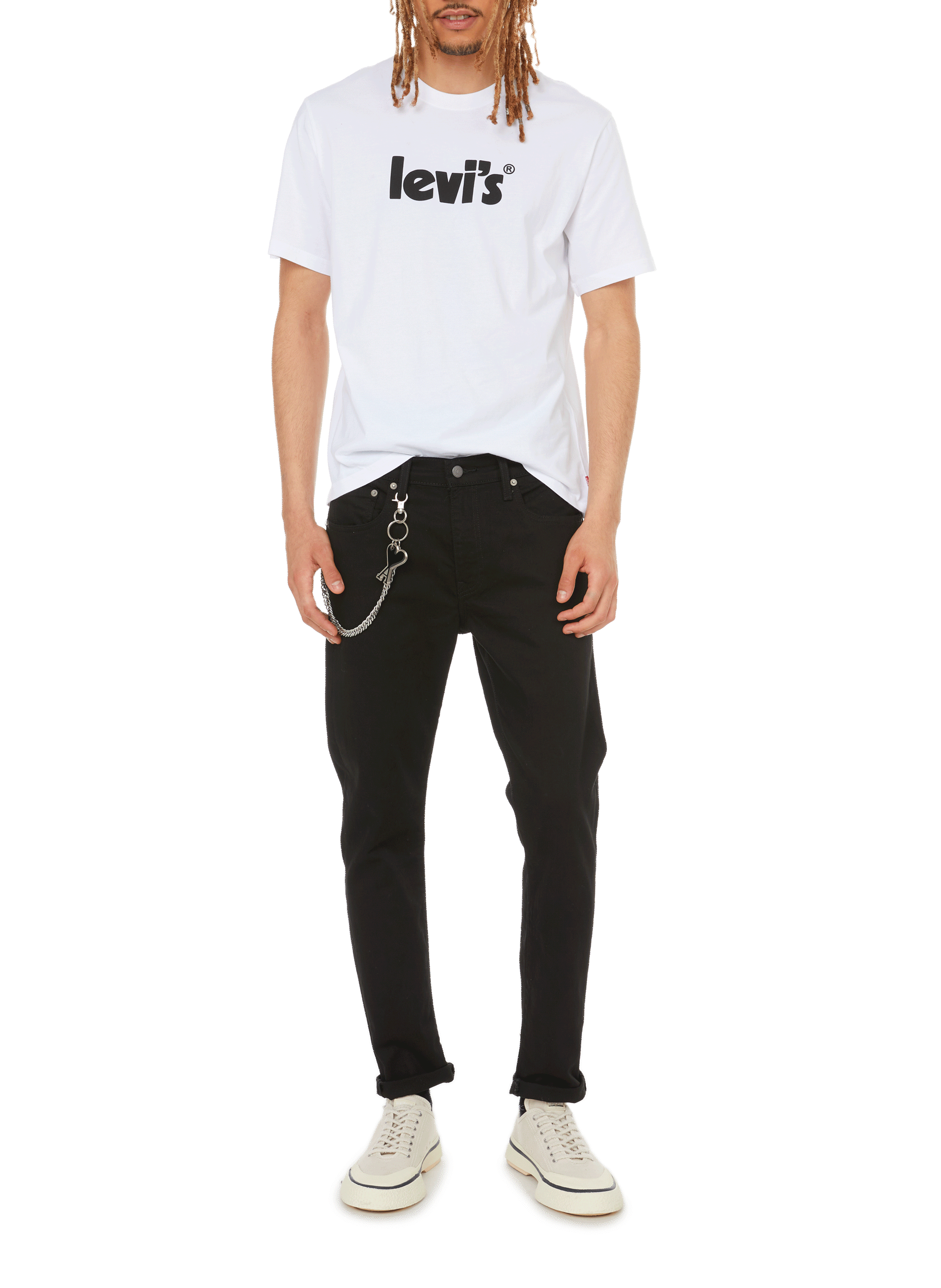 Jean 512 Slim Tape en coton denim LEVI'S Noir