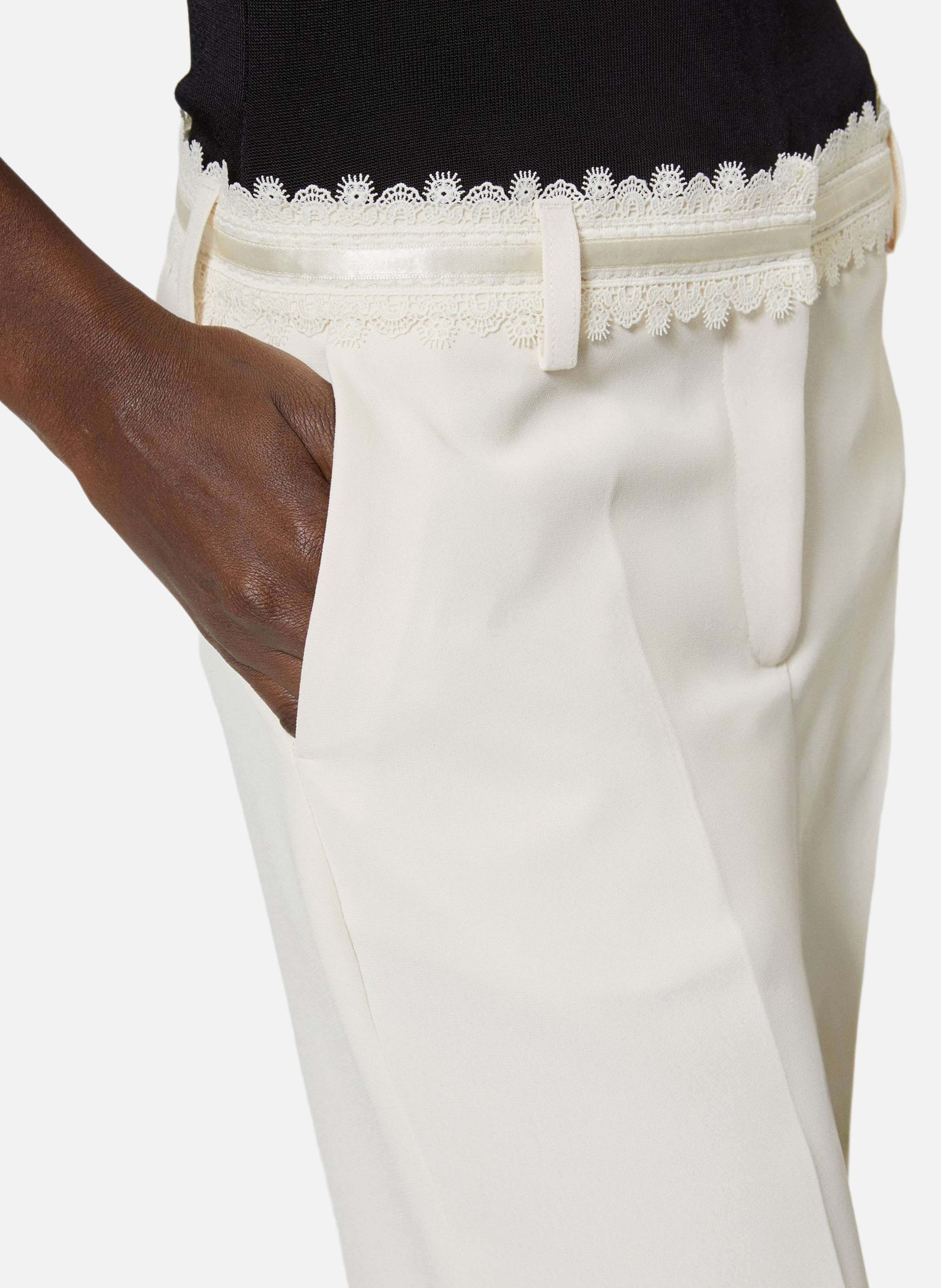 Pantalon tailleur large THE KOOPLES Blanc