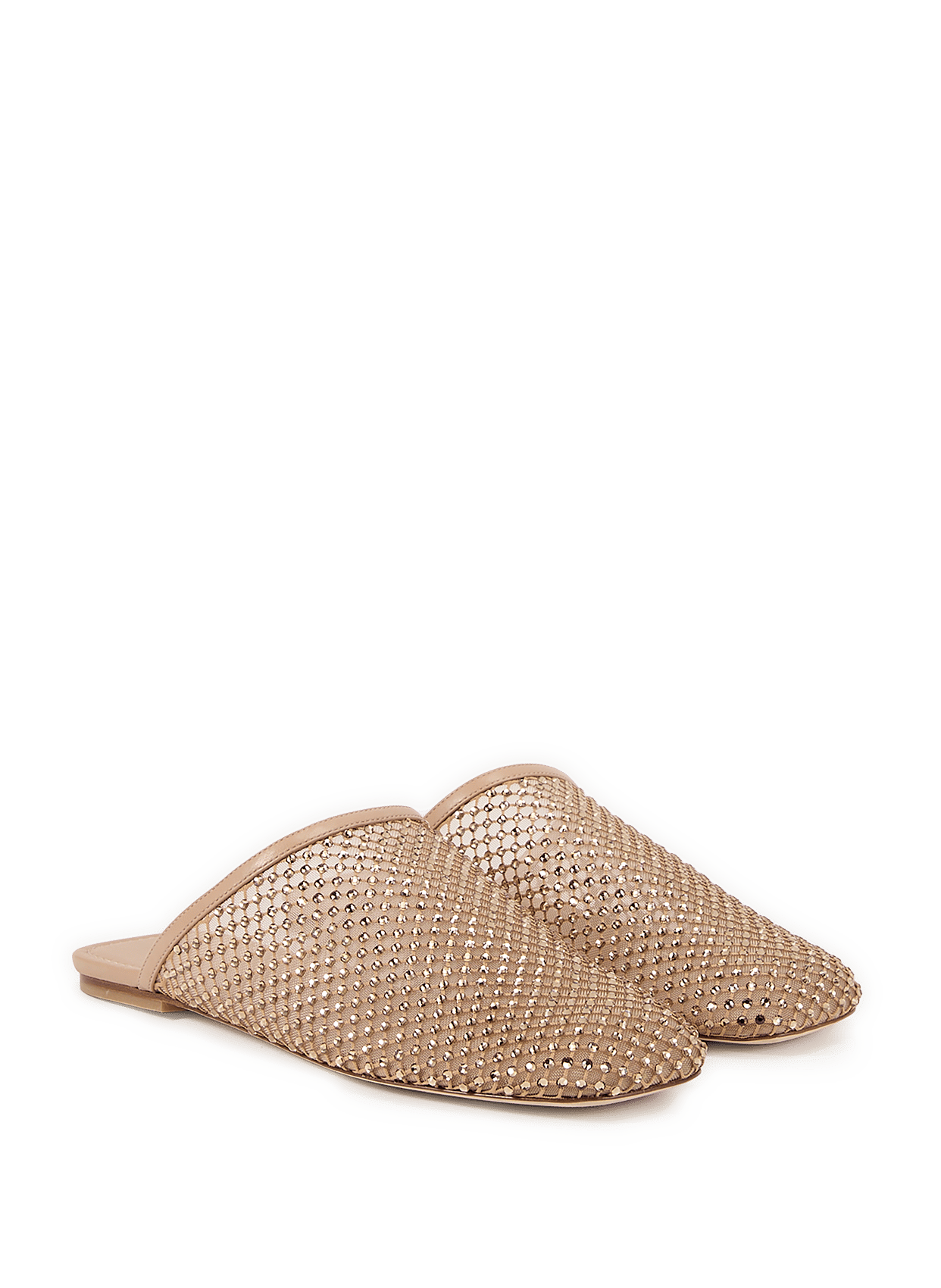 Crystal-embellished mules STUART WEITZMAN Beige