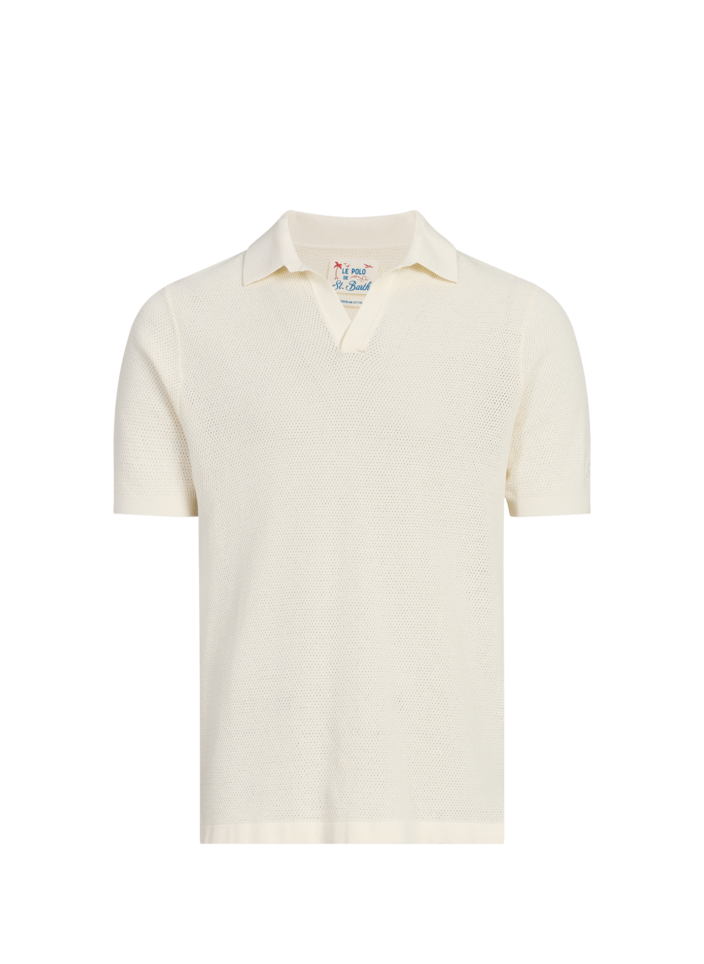 Sloan Mesh Buttonless Cardigan MC2 SAINT BARTH Beige