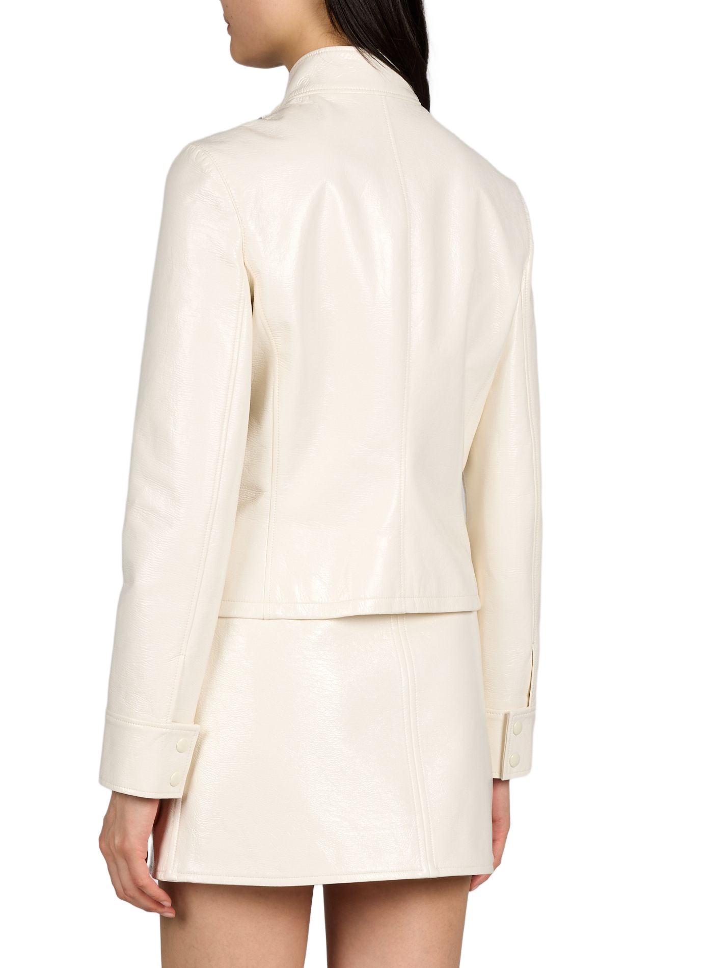 Shiny cotton blend jacket COURRÈGES White