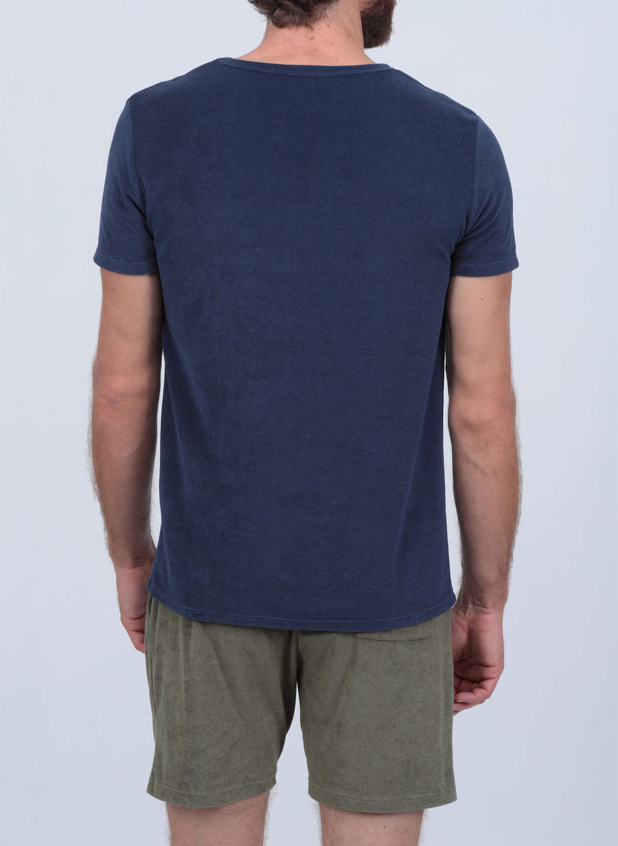 T-shirt bleu nuit en éponge GILI'S Bleu