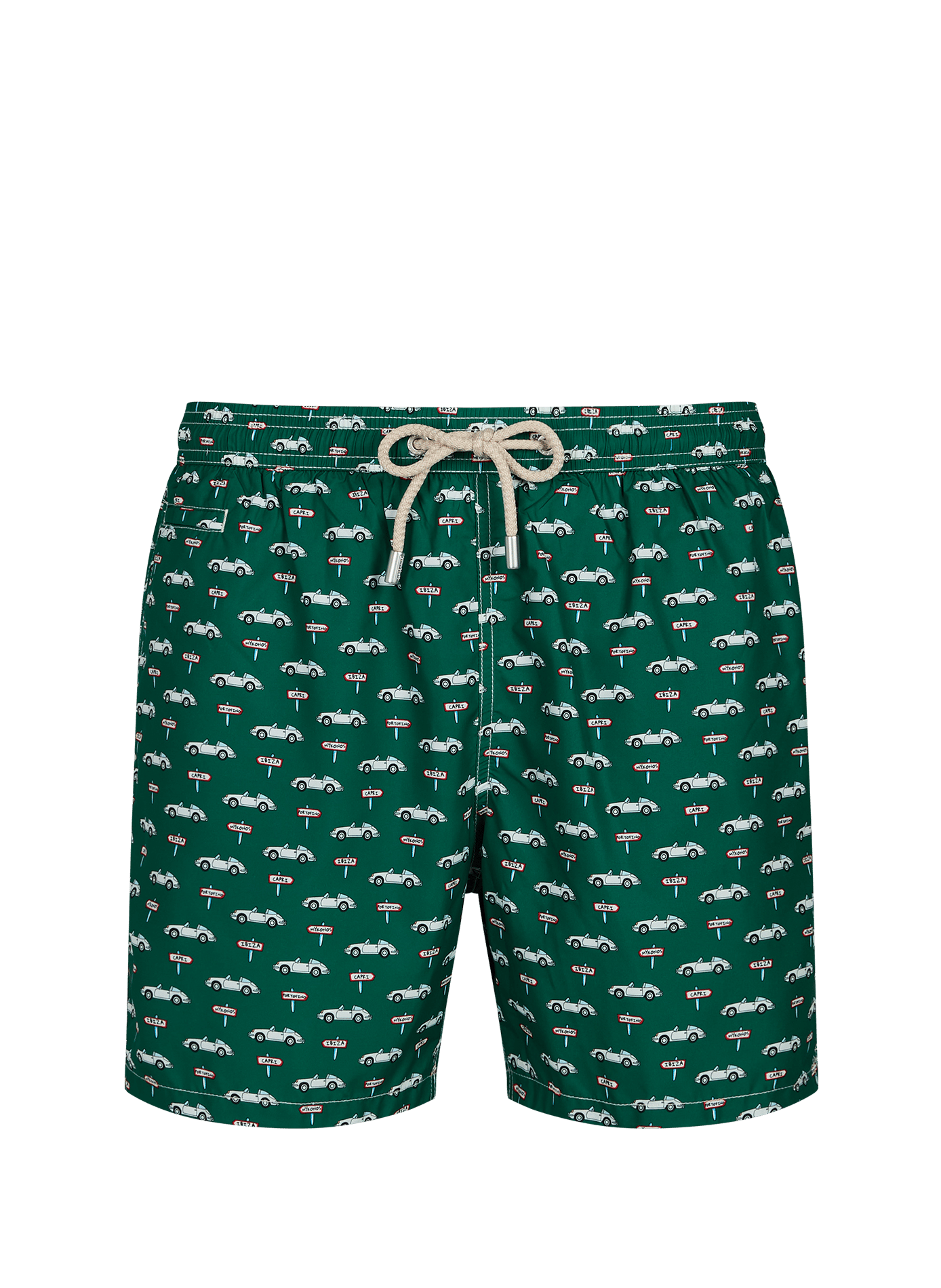 Printed swim shorts Light Fantasy MC2 SAINT BARTH Green