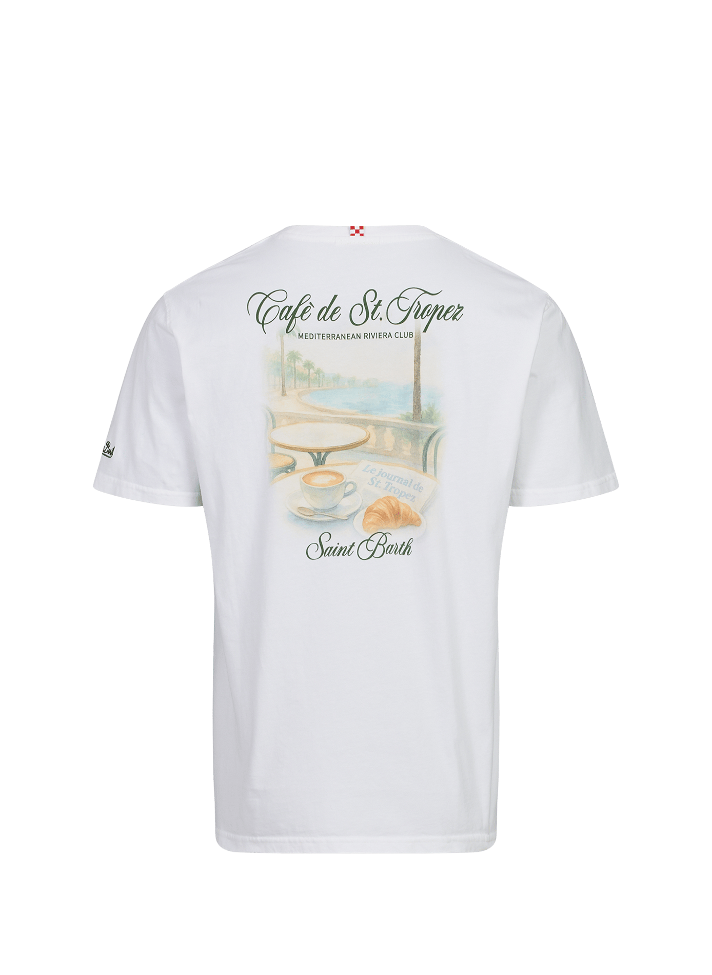 Straight cotton t-shirt MC2 SAINT BARTH White