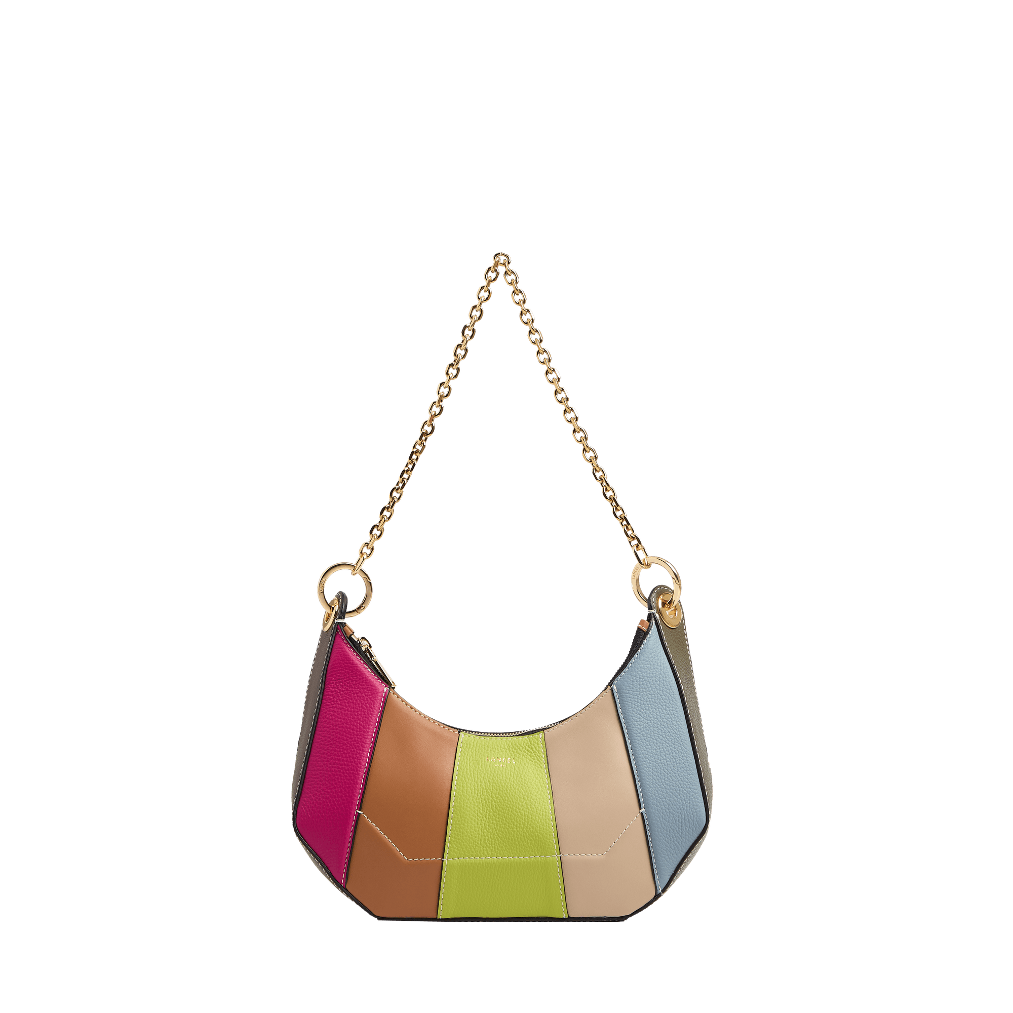 Croisette double-carry zipped bag medium by lancel in leather LANCEL Purple