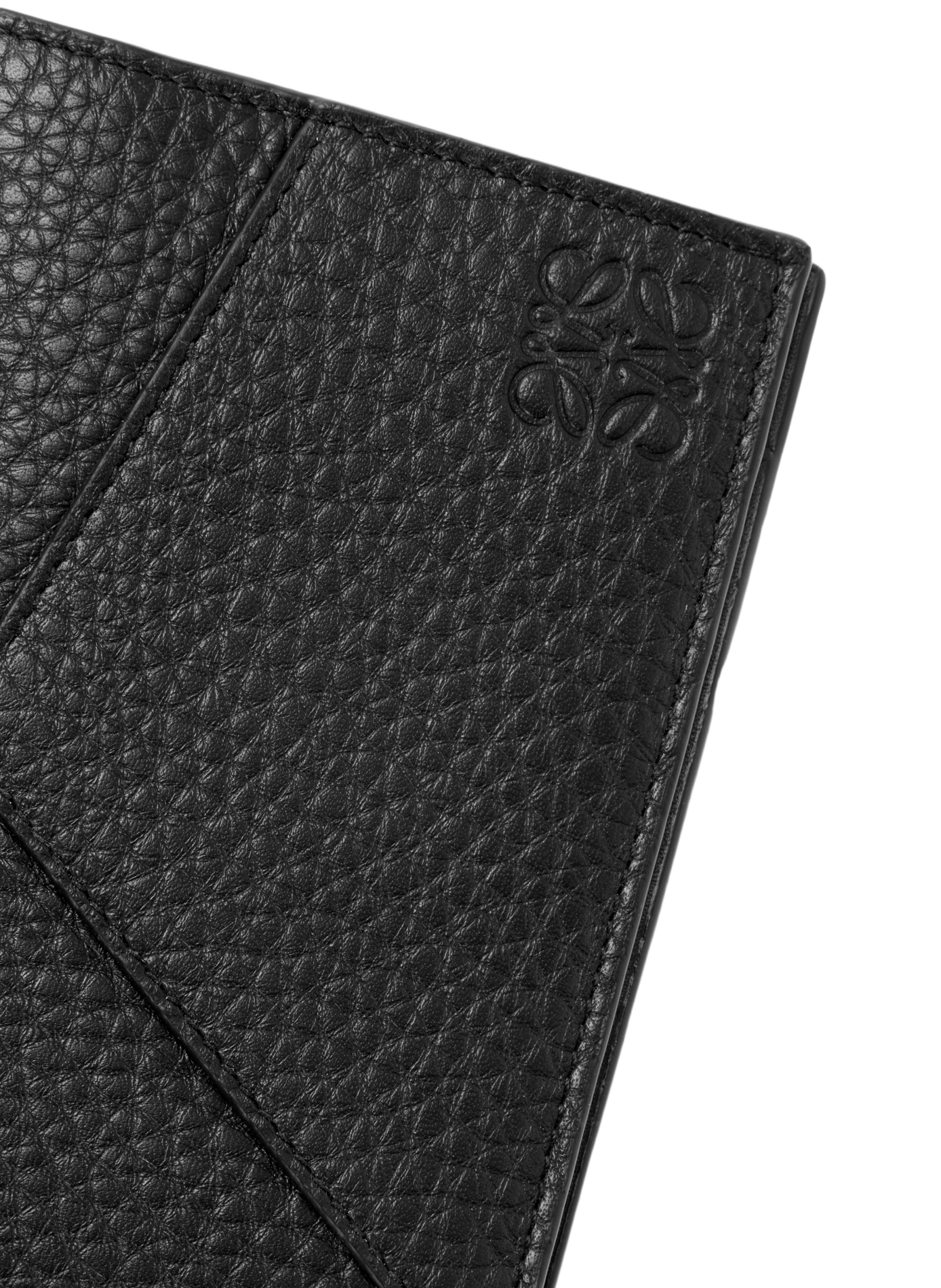 Passport holder Puzzle in soft grained calfskin leather LOEWE Black