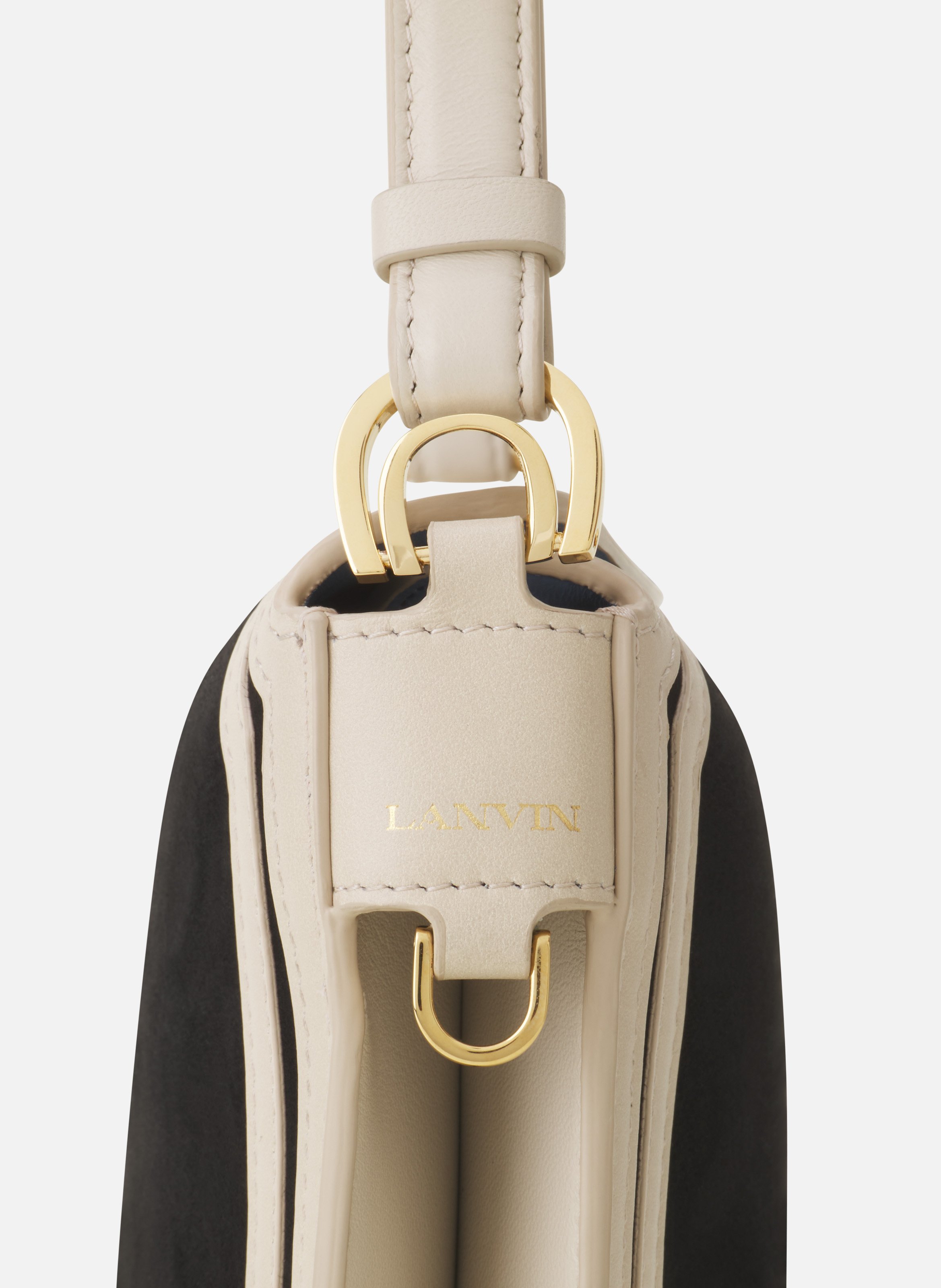 Sac compagnon 20 en cuir LANVIN Blanc