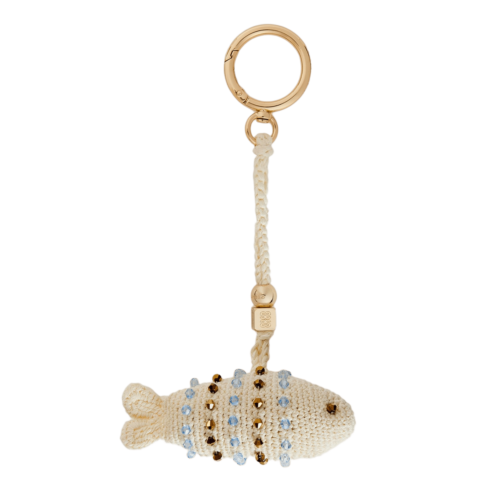 Porte-clés crocheté main SANDRO Beige