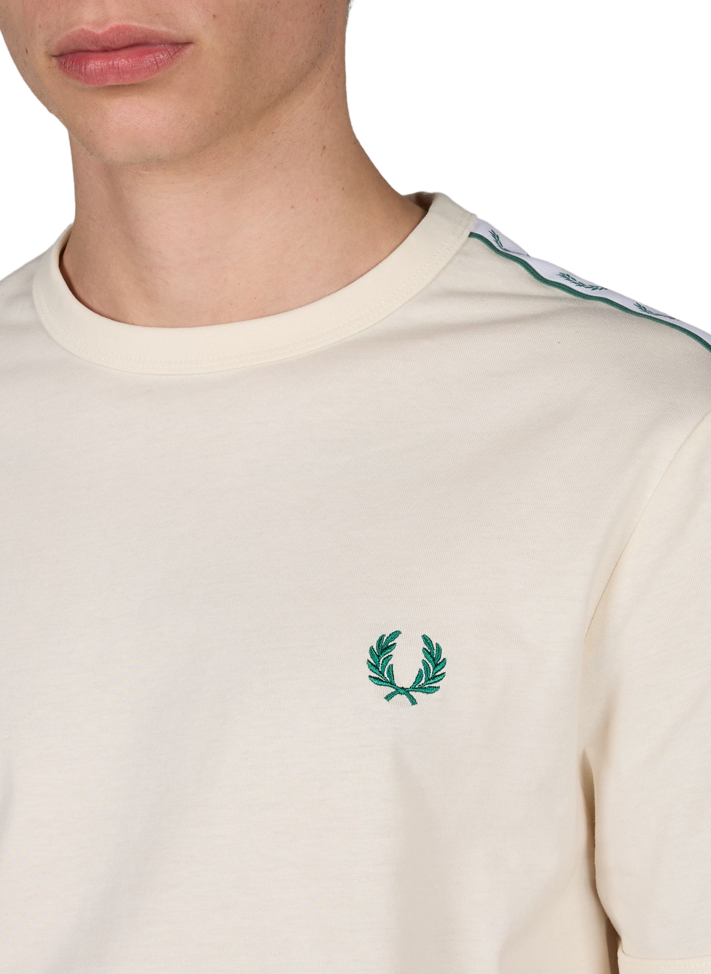 Cotton Logo T-shirt FRED PERRY Beige
