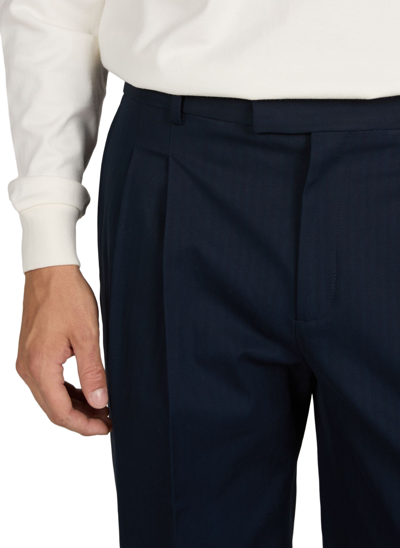 Straight Golfer Pants in blended cotton | Blue DROLE DE MONSIEUR Men