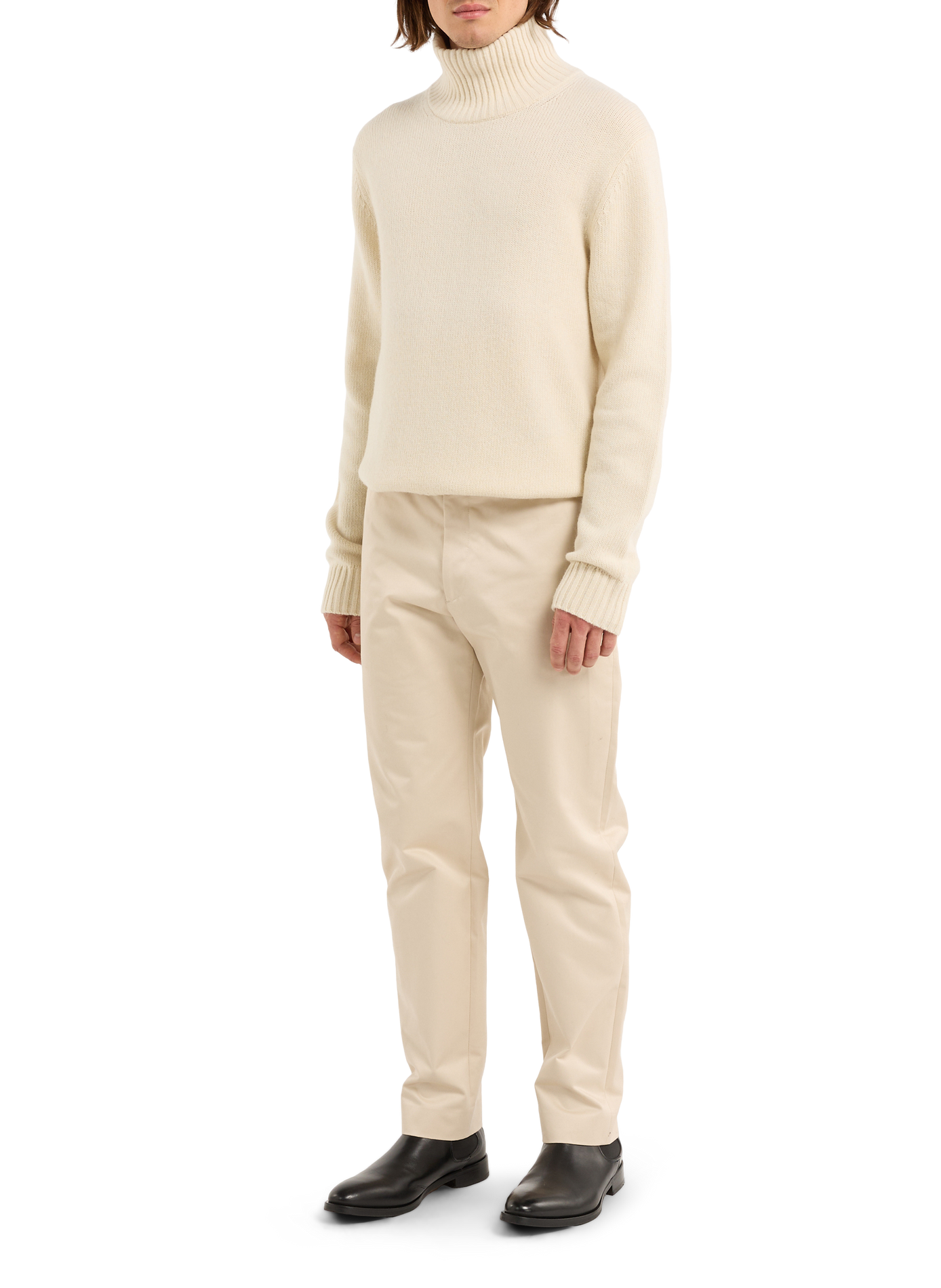 Hose aus Baumwolle, Seide und Kaschmir SAISON 1865 Beige