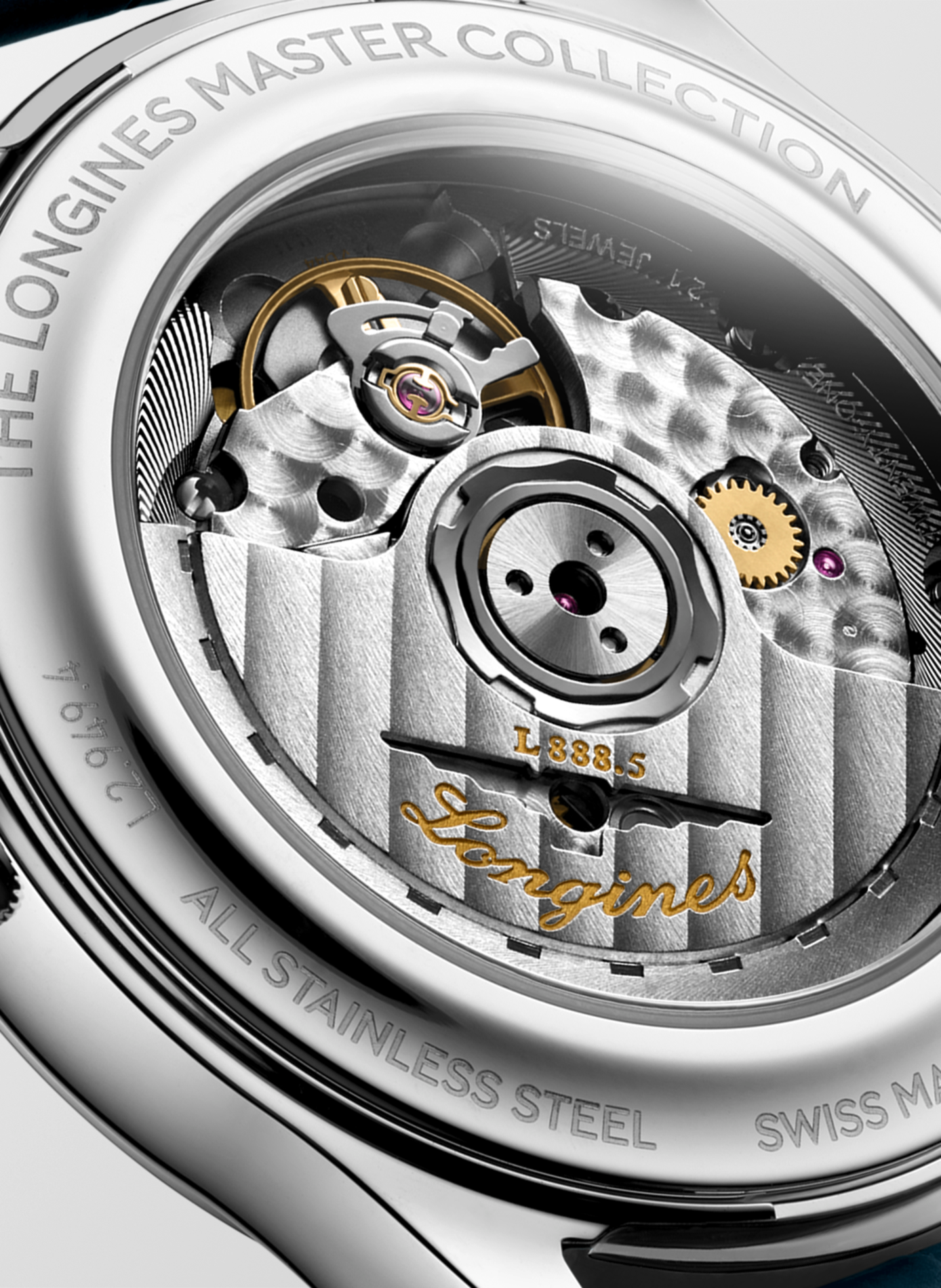 Montre automatique The Longines Master Collection en cuir LONGINES Blanc