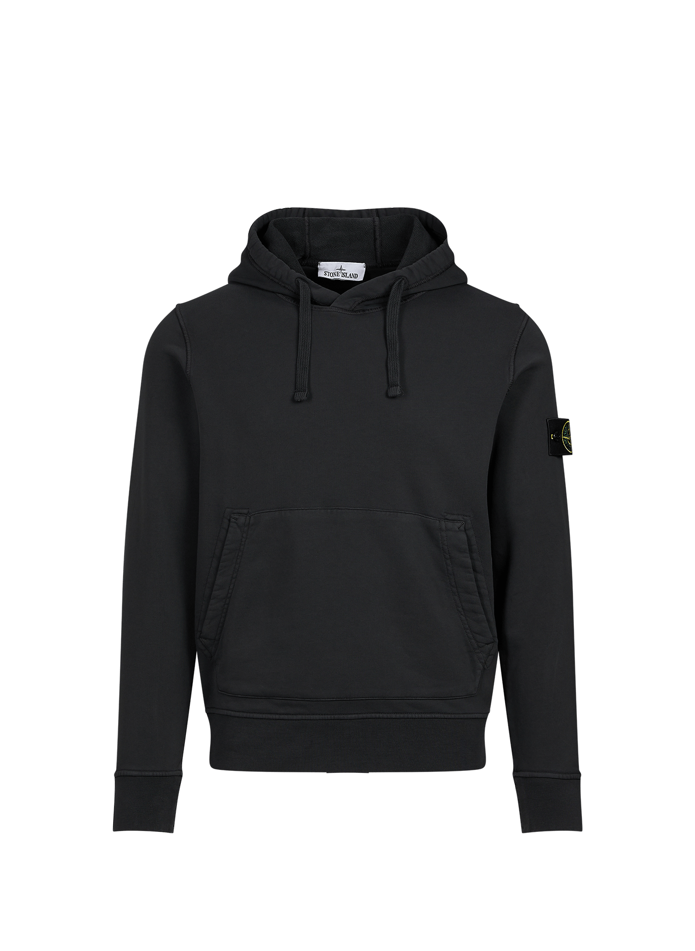 Einfarbiger Kapuzenpullover STONE ISLAND Grau