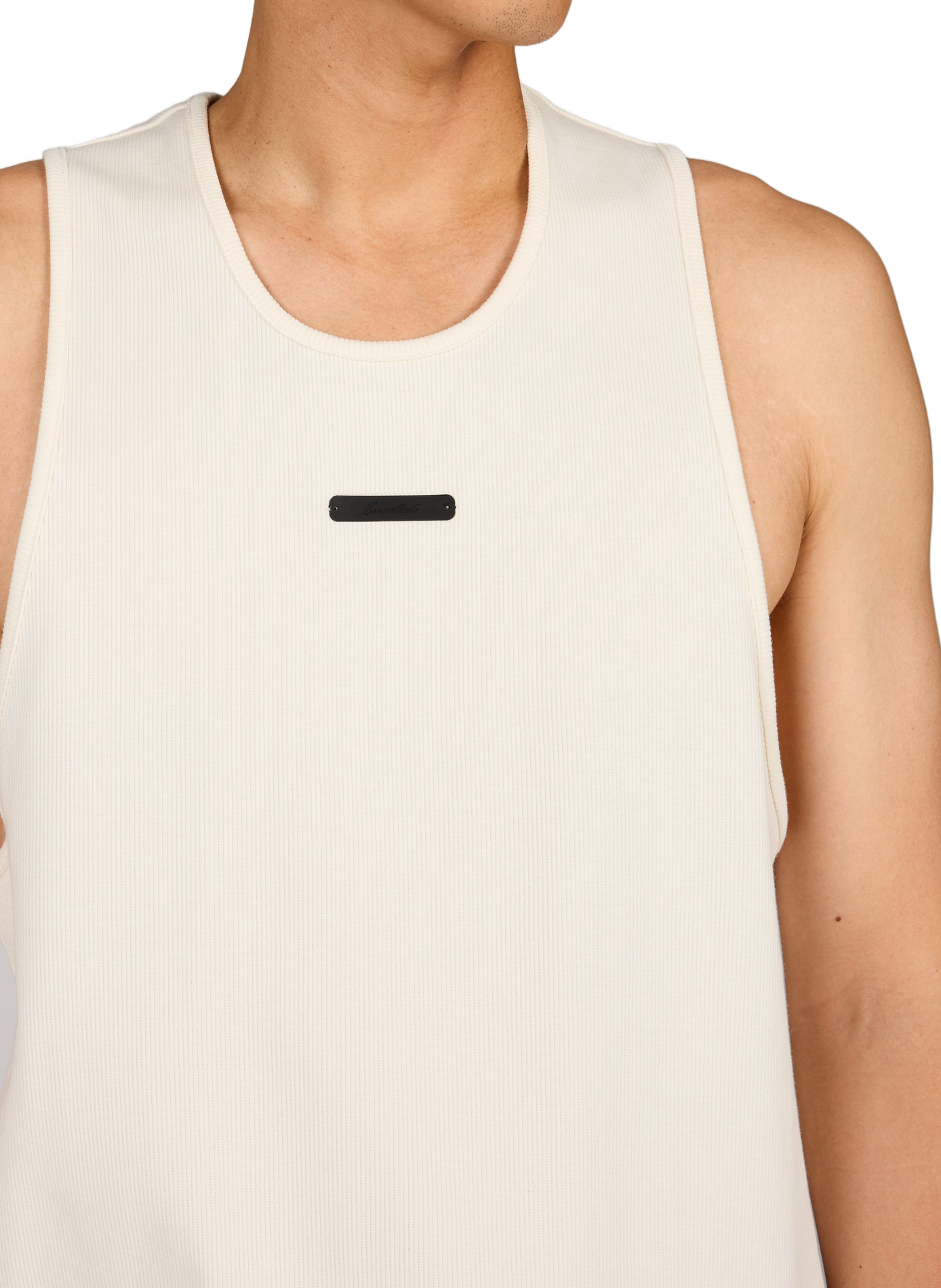 Ribbed Long Tank Top FEAR OF GOD ESSENTIALS White