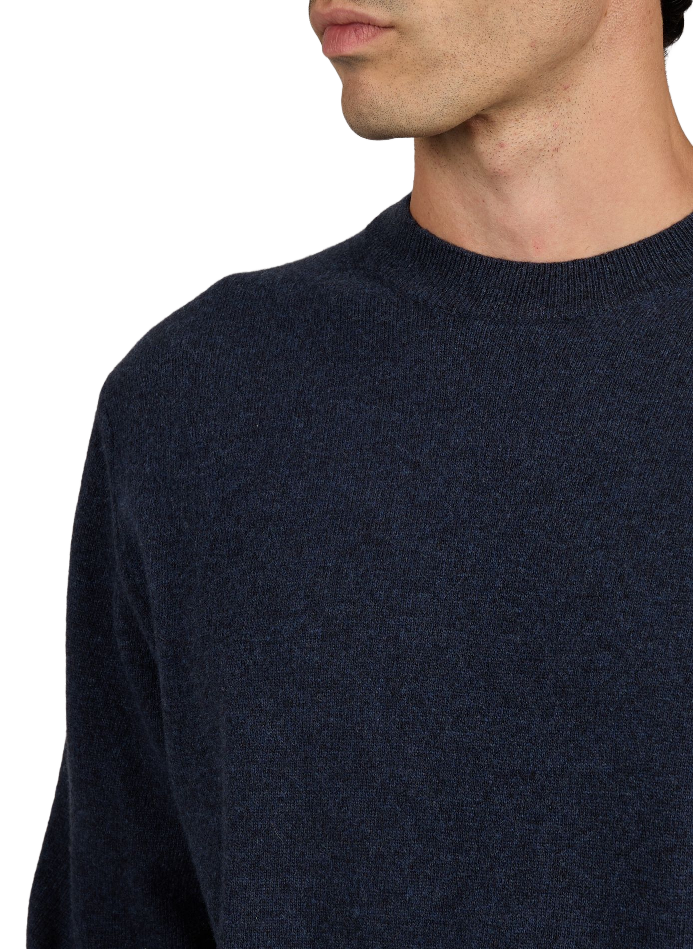 Rundhalsausschnitt-Pullover GUSTAVO aus Wolle LAFAURIE Blau