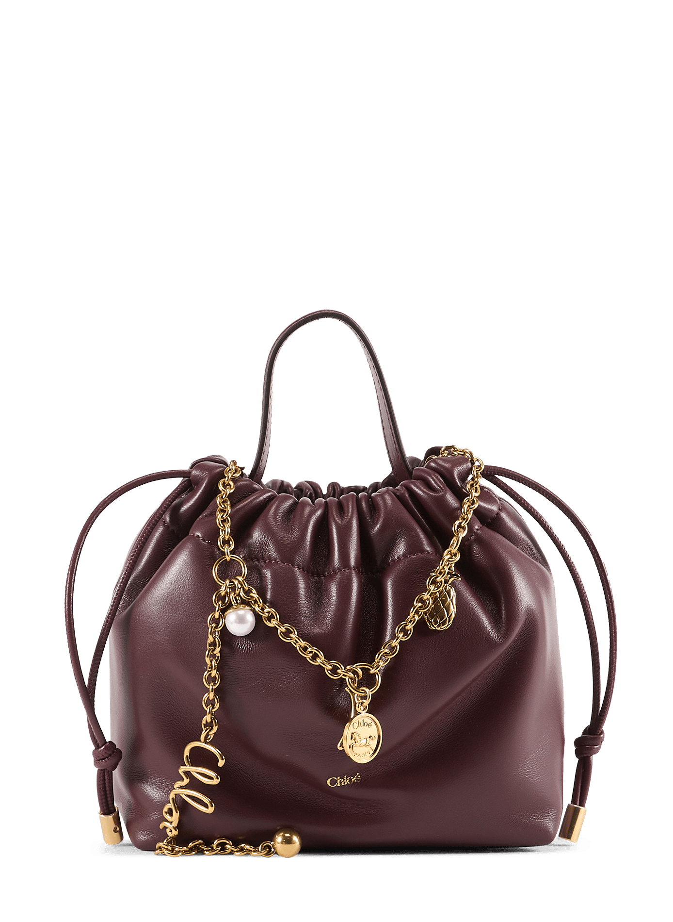 Ketten-Schultertaschen CHLOÉ Rot