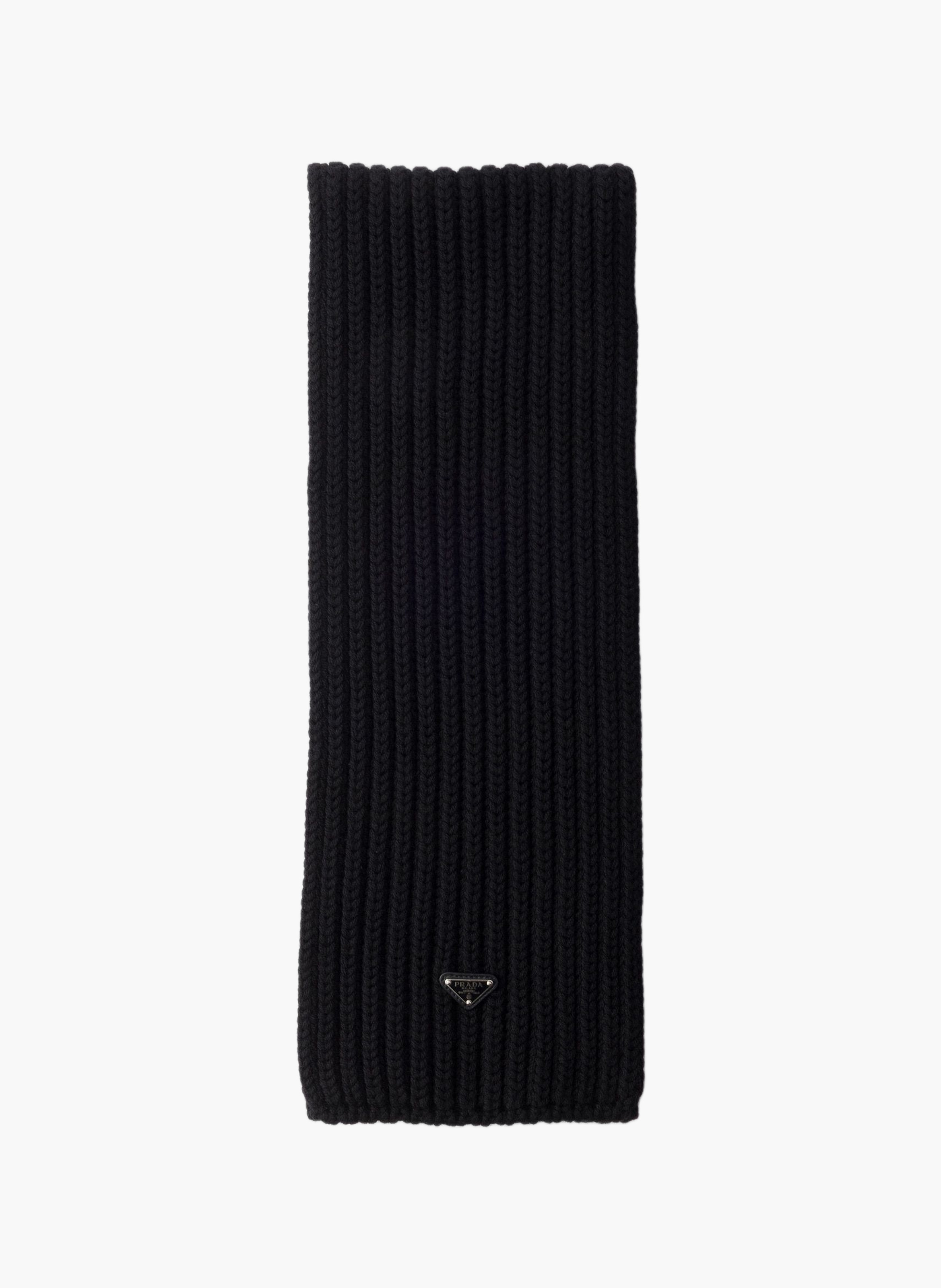 Écharpe en laine PRADA Noir