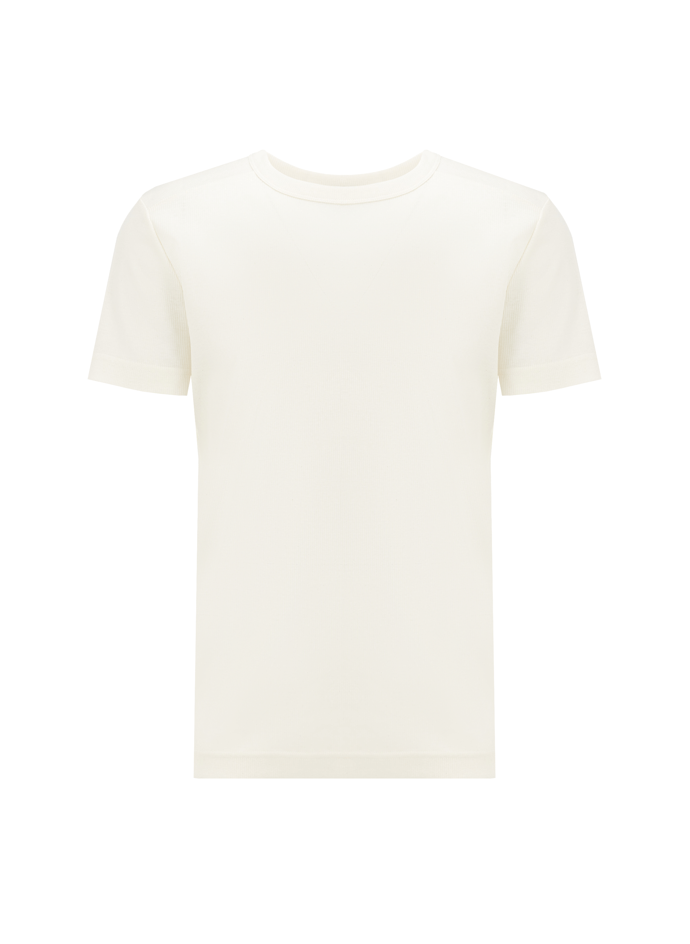 T-shirt côtelé en coton organique