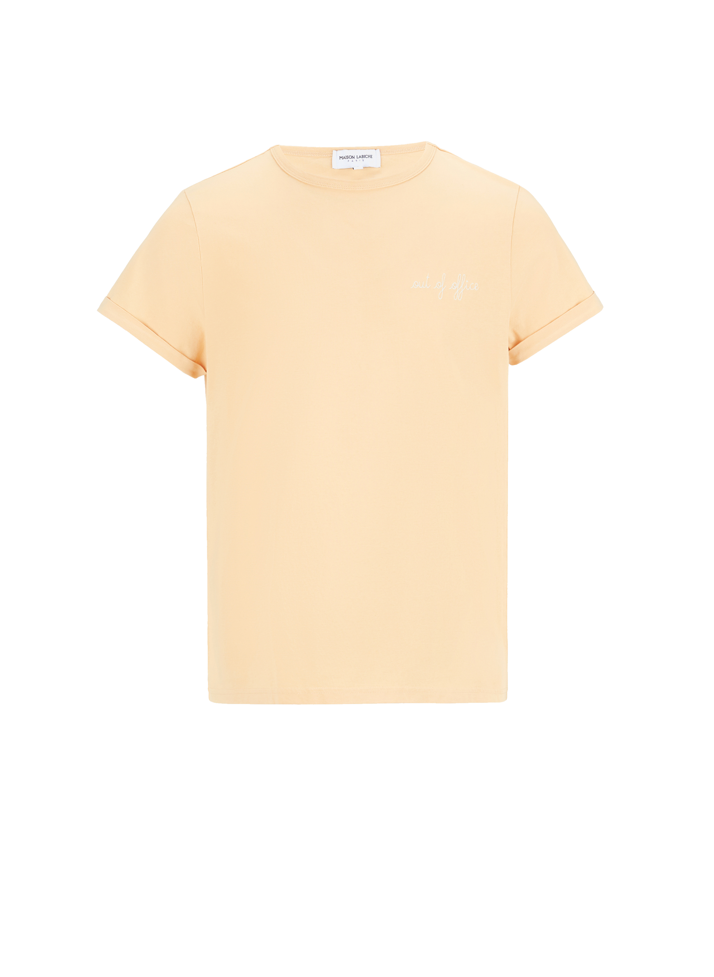 Le T-shirt Poitou broderie Out of office en coton organique