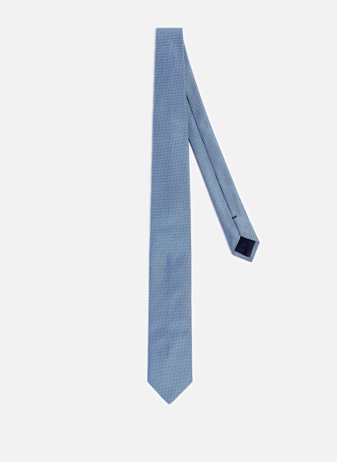 ربطة عنق حريرية بطبعات جرافيكية AU PRINTEMPS PARIS