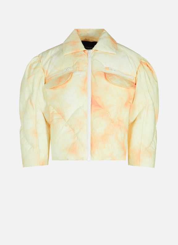 Doudoune Triangle fish Beige by CHEN PENG CHEN PENG Doudoune Triangle fish Beige