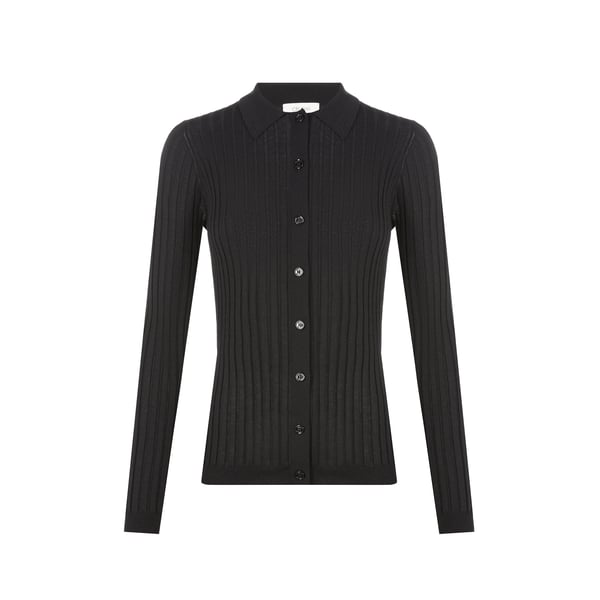 Cardigan côtelé en coton