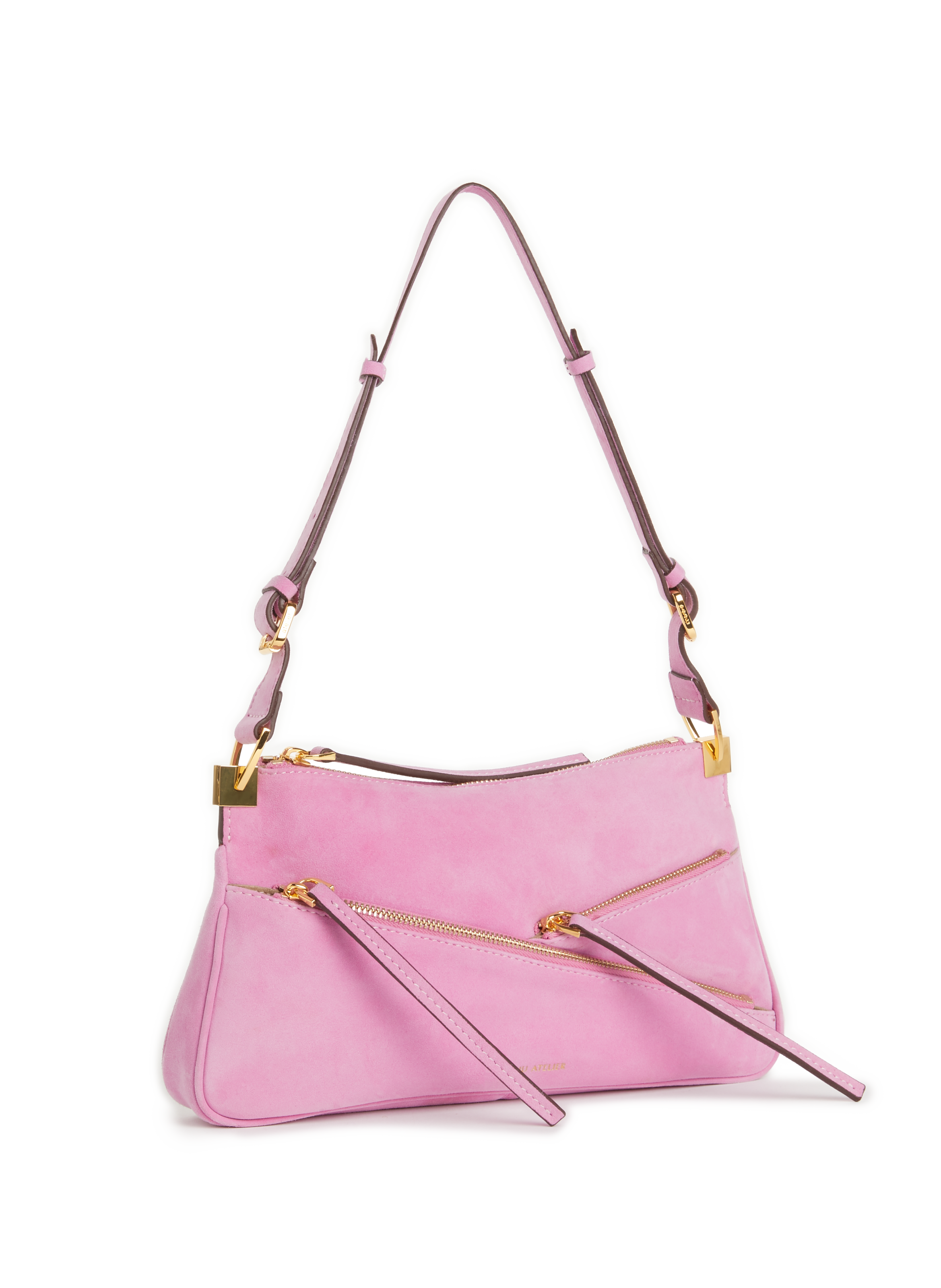 Sac à main Baguette zippé en suède