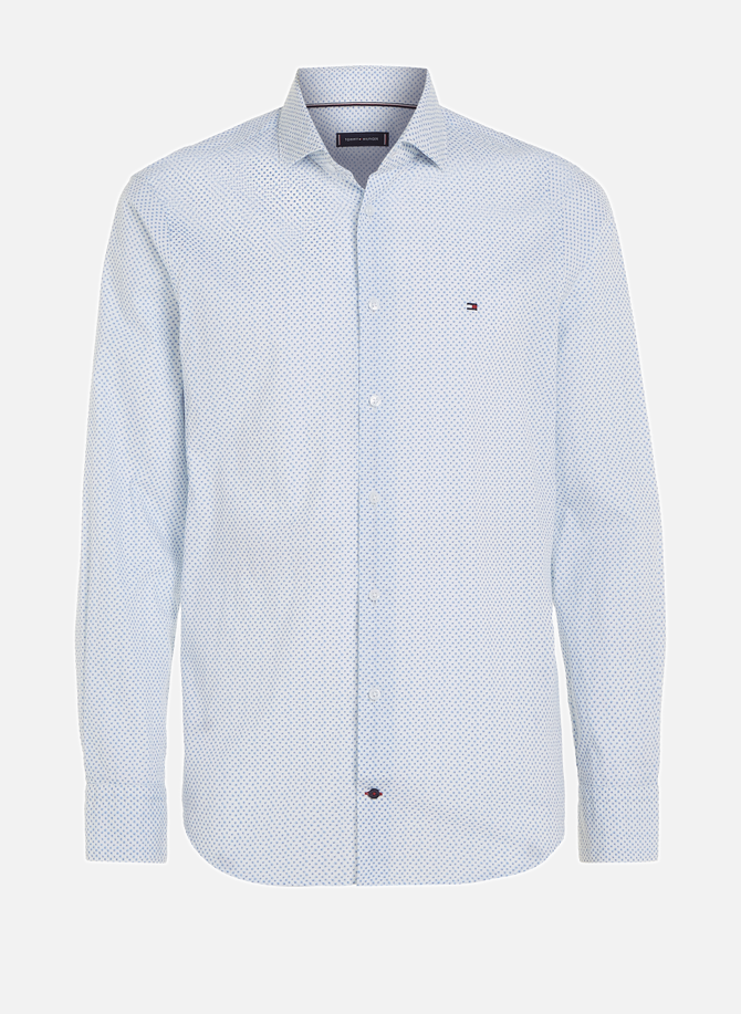 Micro polka dot-print cotton shirt TOMMY HILFIGER