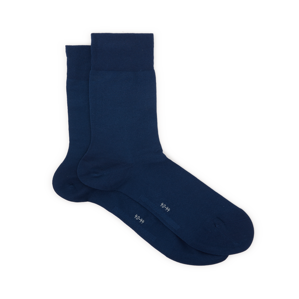 Falke Cotton Mid-calf Socks In Blue