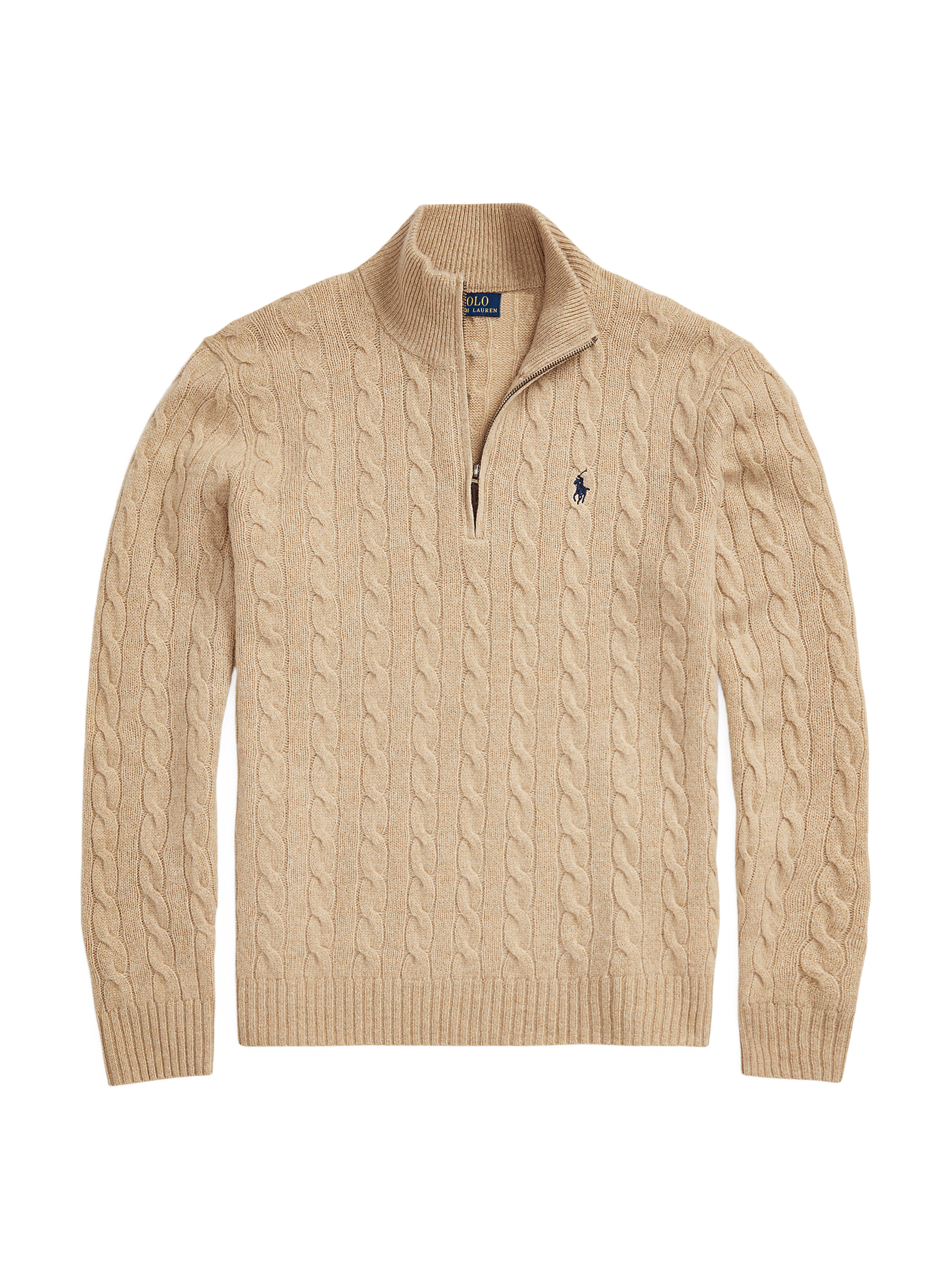 Pull en laine et cachemire POLO RALPH LAUREN Marron