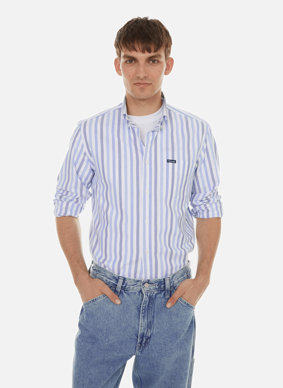 FACONNABLE Striped cotton shirt Multicolour
