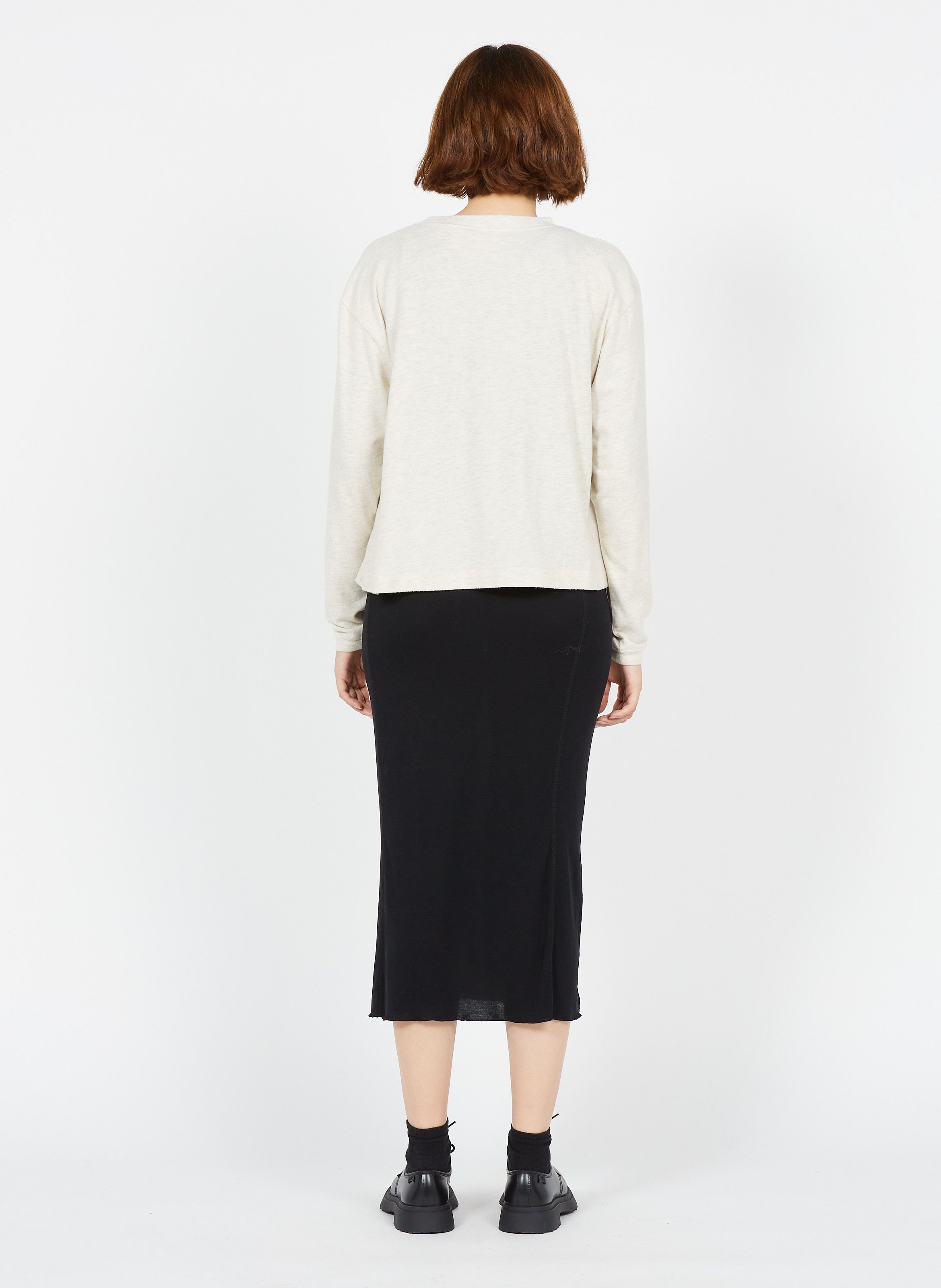 Pull col rond en coton mélangé ypawood AMERICAN VINTAGE Gris