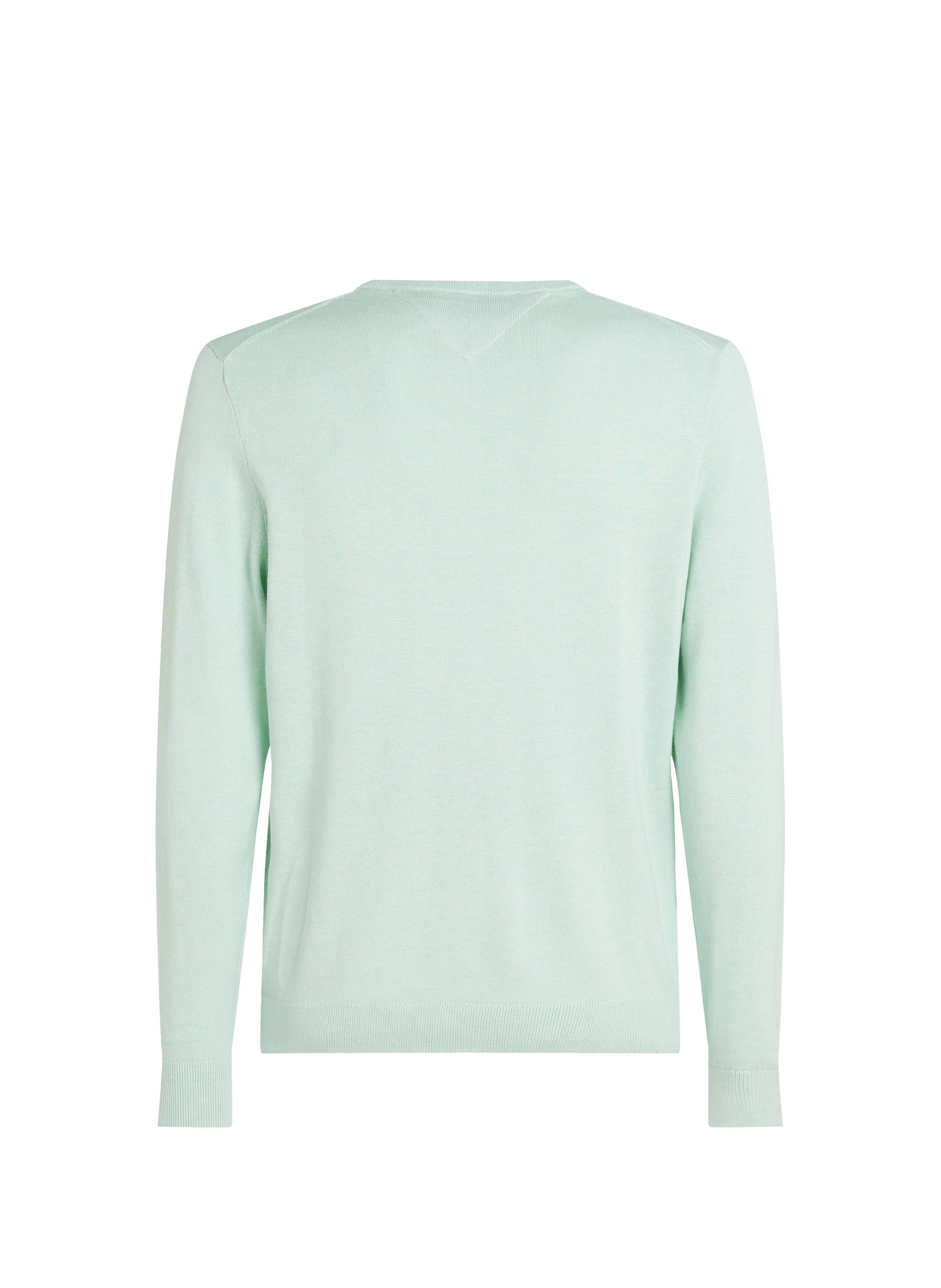 Cotton sweater with embroidered flag TOMMY HILFIGER Green