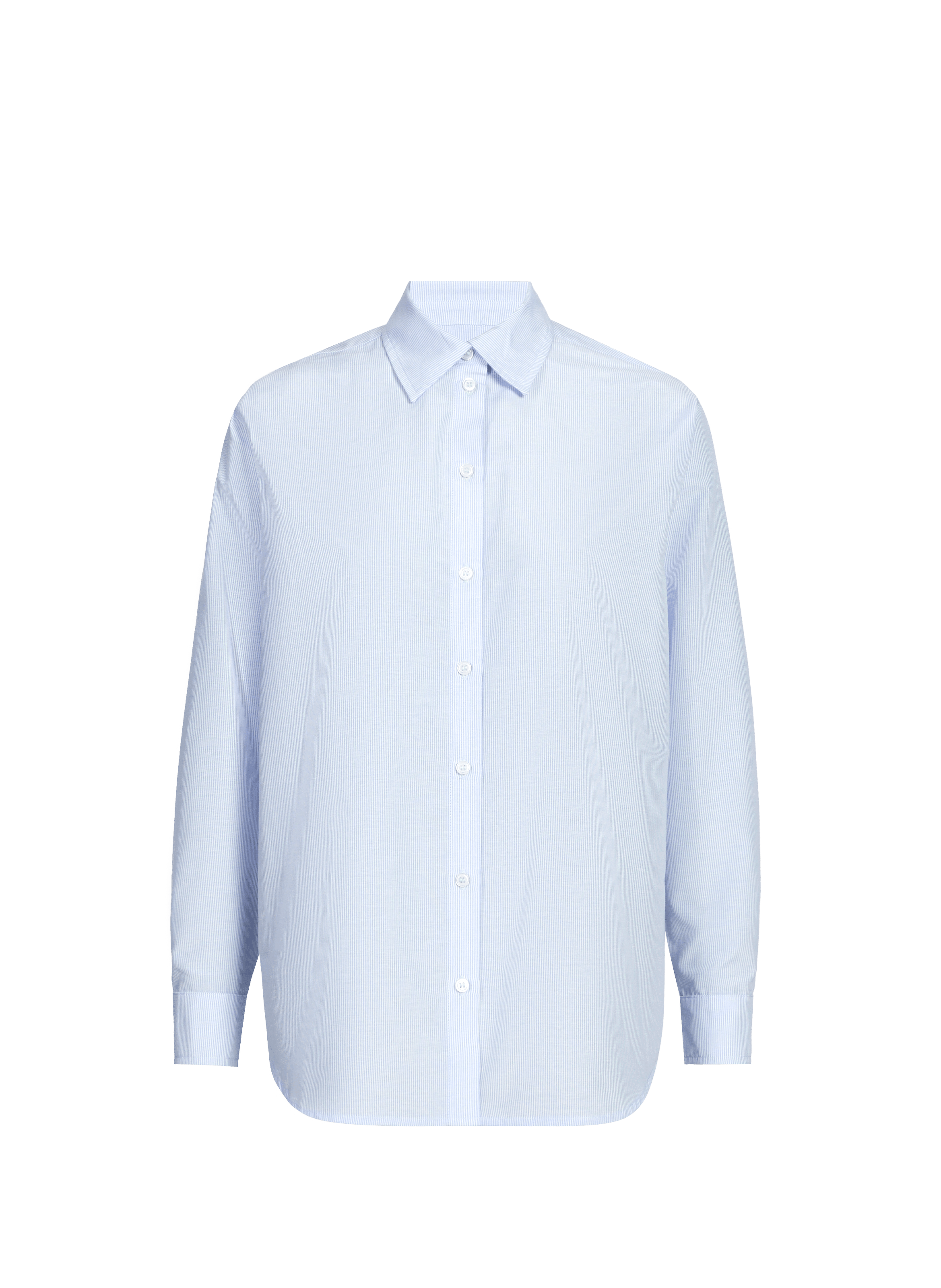 Chemise ample rayée en coton mélangé SAISON 1865 Bleu