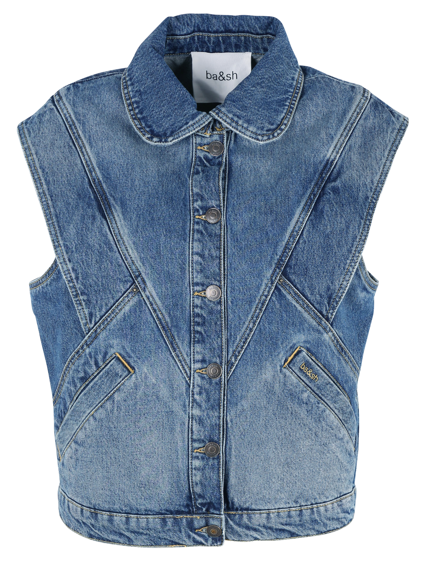 Blouson en denim coton max BA&SH Bleu