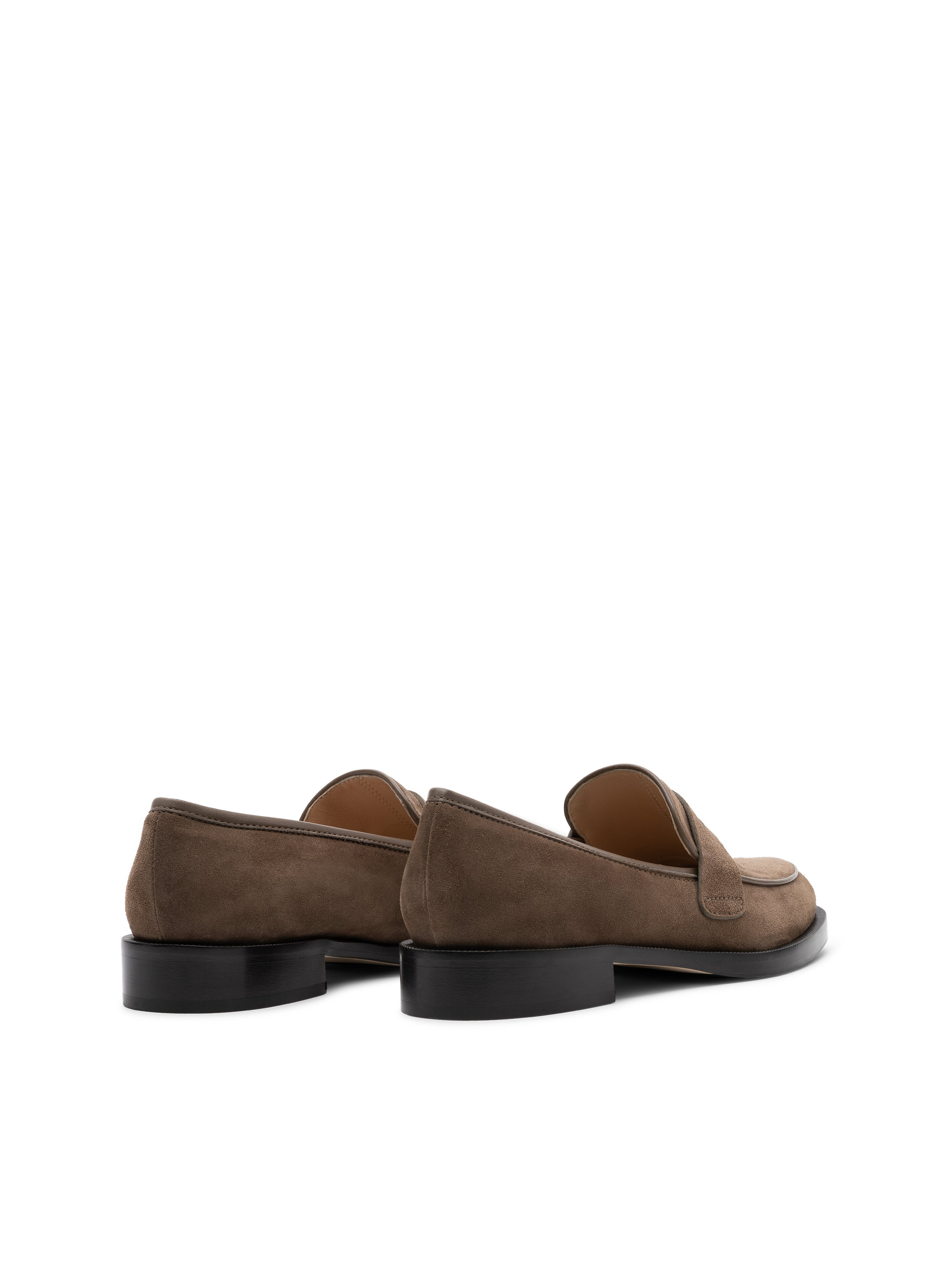Mocassins baker en veau velours PARALLELE Gris