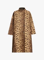 Manteau à imprimé léopard en coton | BELLEROSE