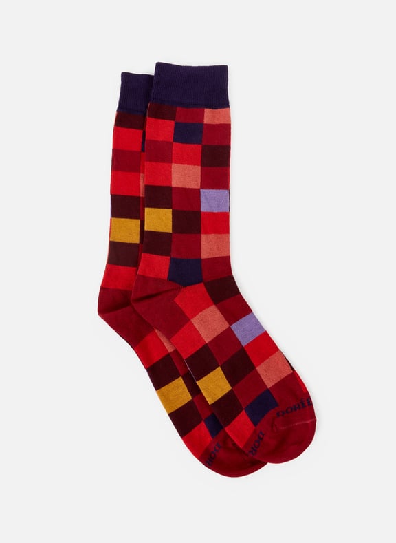 Printed cotton Socks Red by DORÉ DORÉ DORÉ DORÉ Printed cotton Socks Red