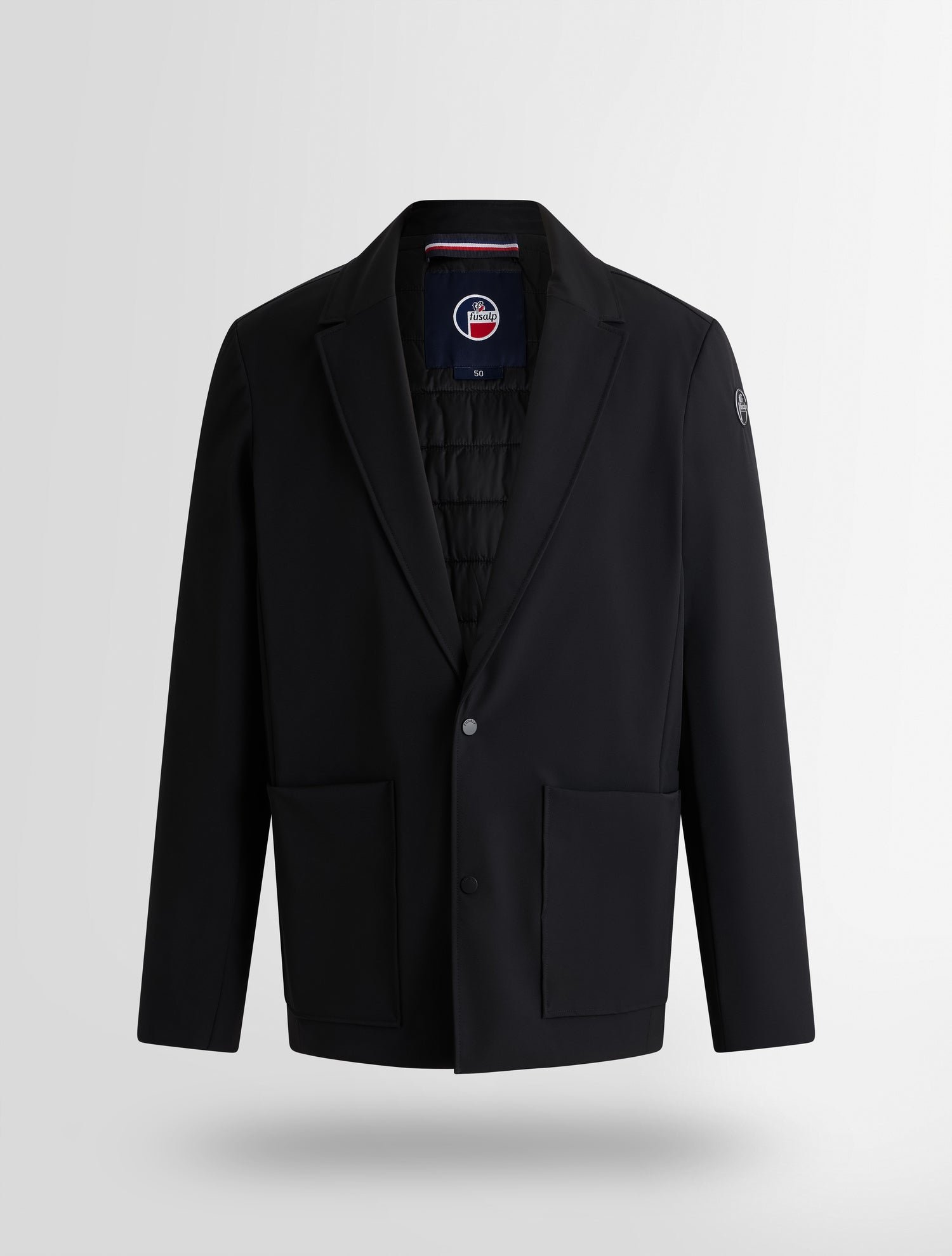 Veste petro col tailleur coupe ample FUSALP Noir