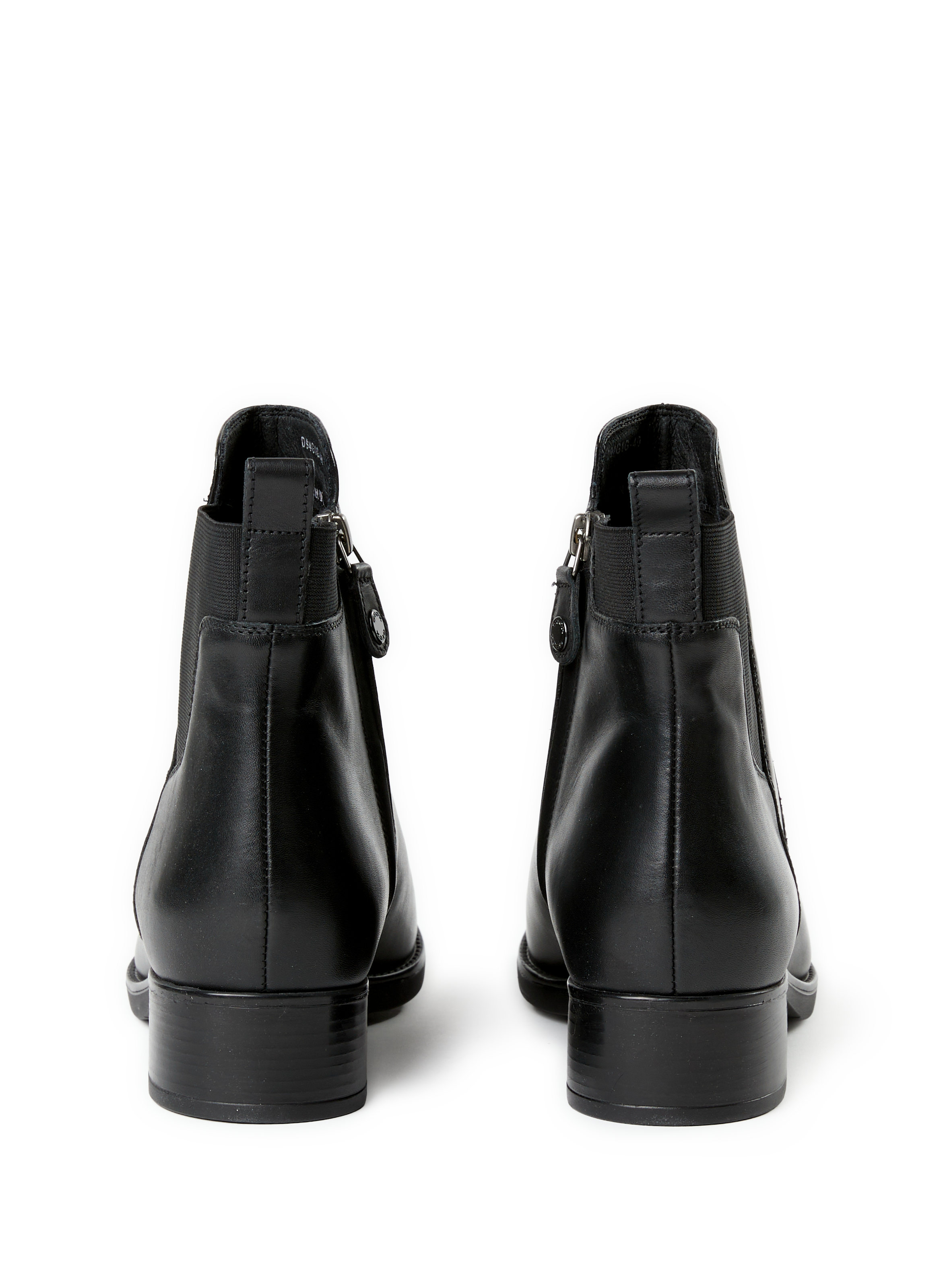 Cowhide leather ankle boots GEOX Black