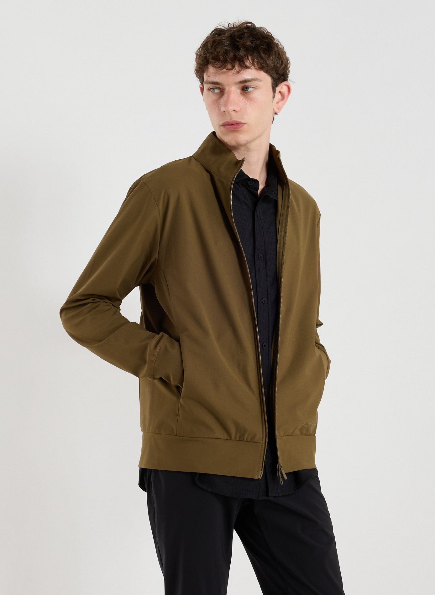 SAVE THE DUCK Recht jasje met opstaande kraag Green