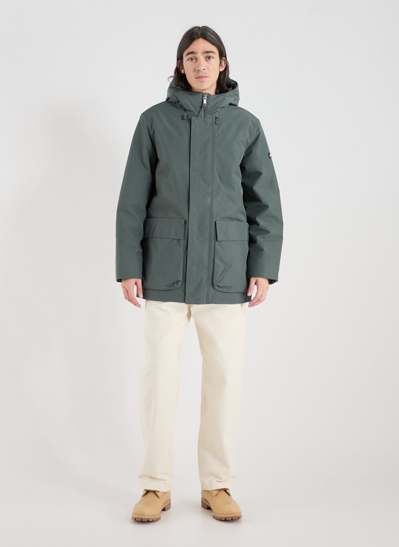 Parka à capuche  AIGLE Gris