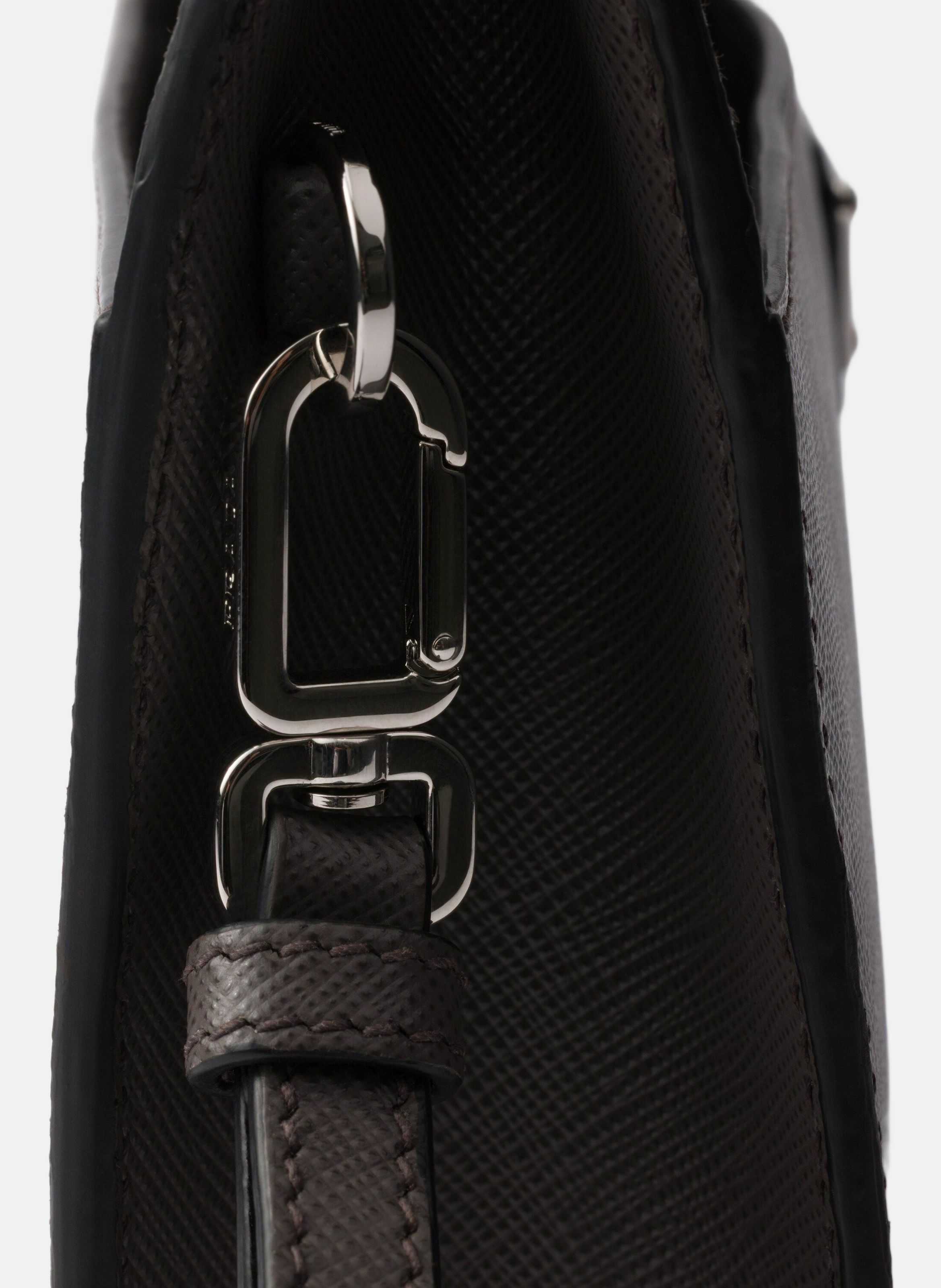 Sac en cuir saffiano pour homme PRADA Gris