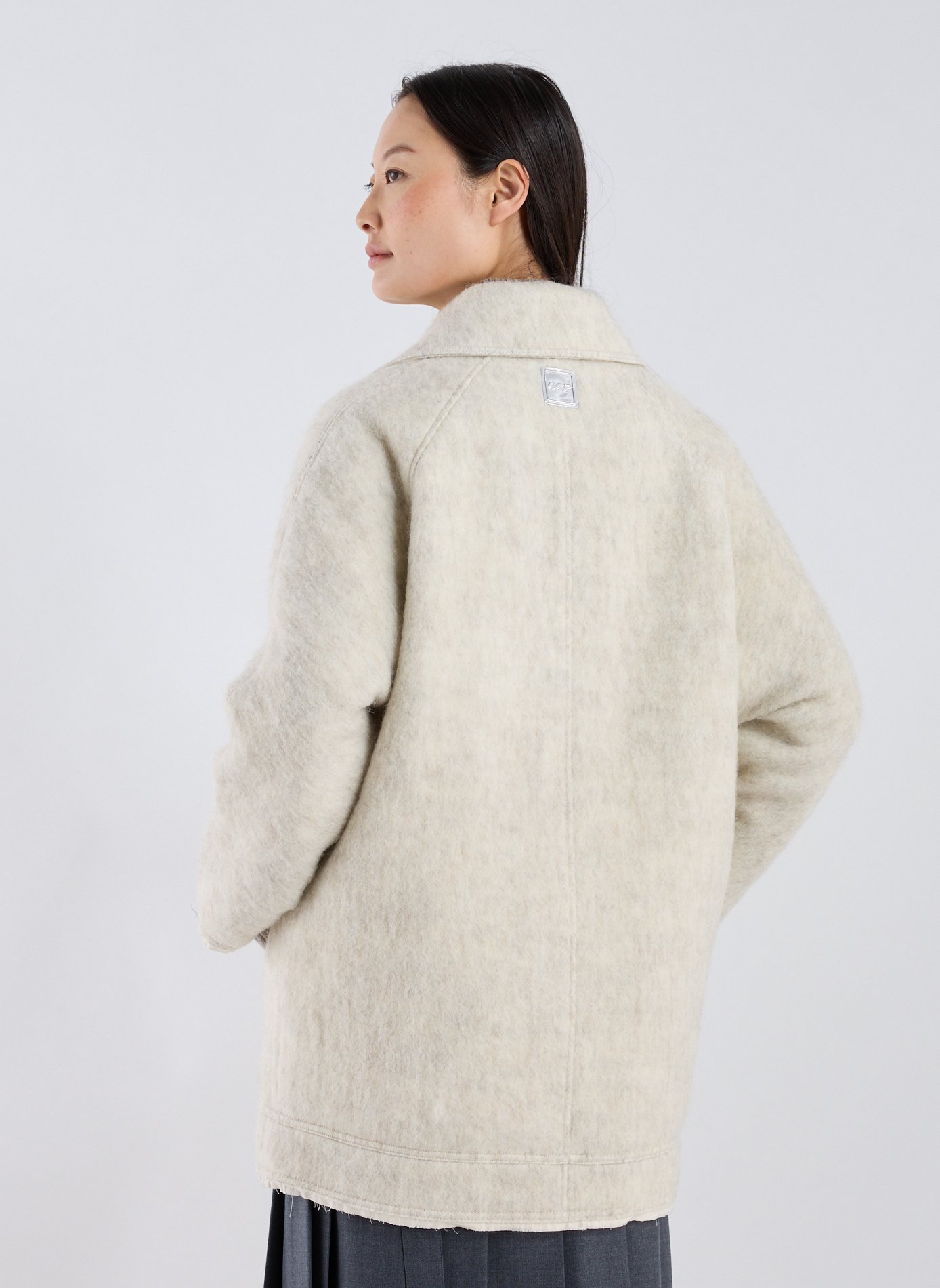 Manteau oversize col classique OOF WEAR Blanc