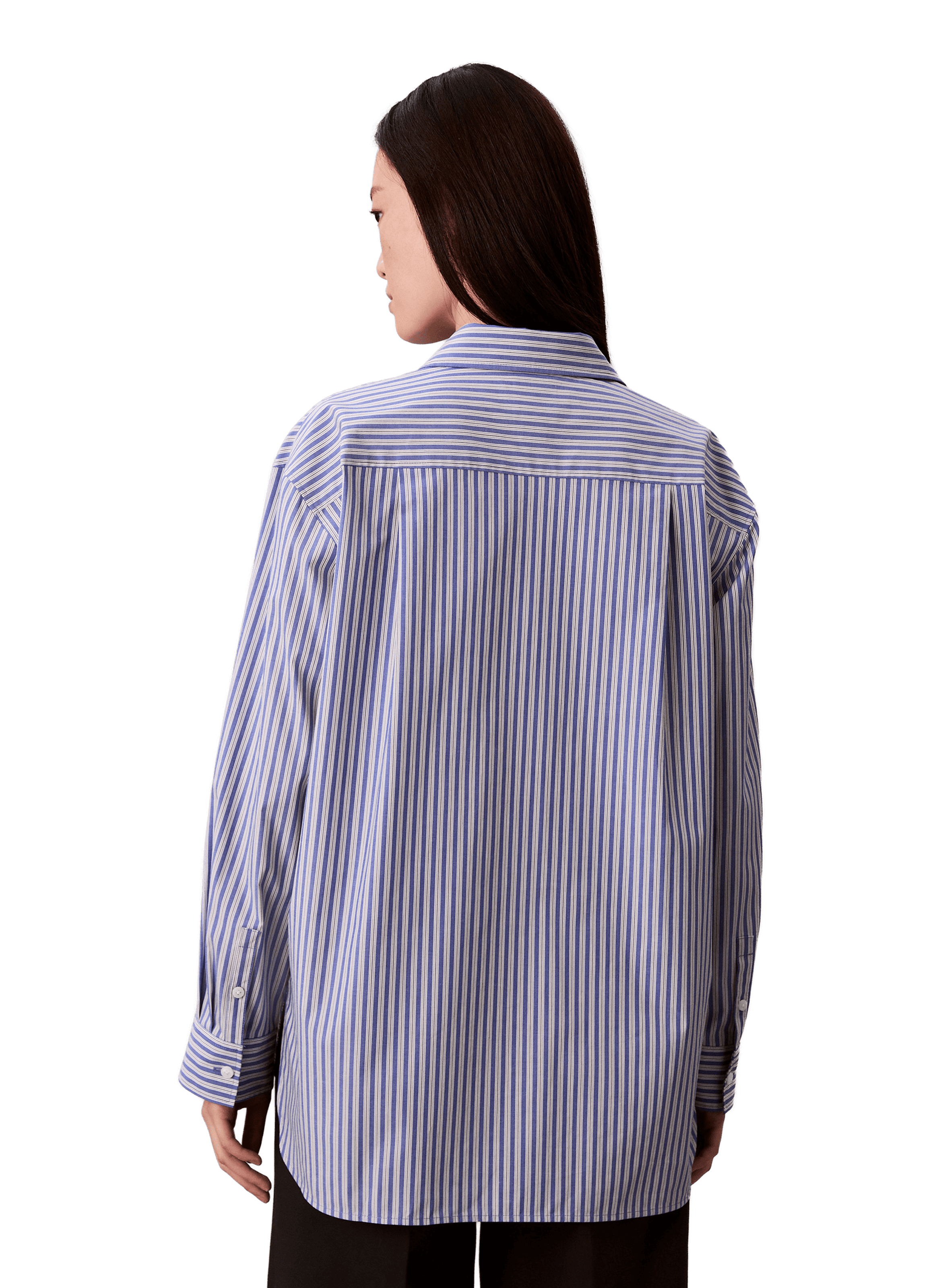Striped cotton poplin shirt CALVIN KLEIN Multicolour