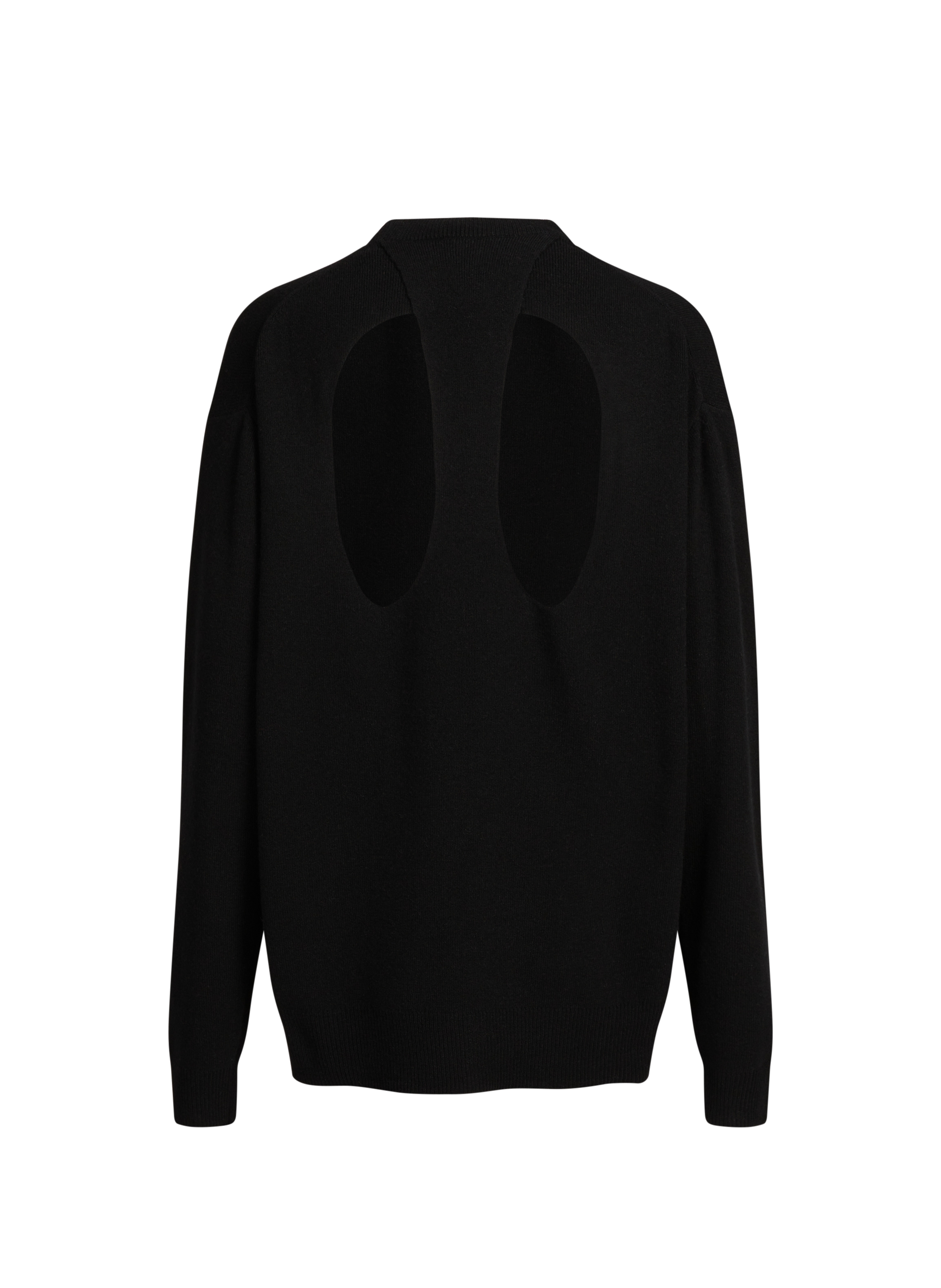 Strickjacke mit Blumenstickerei TIBI Schwarz