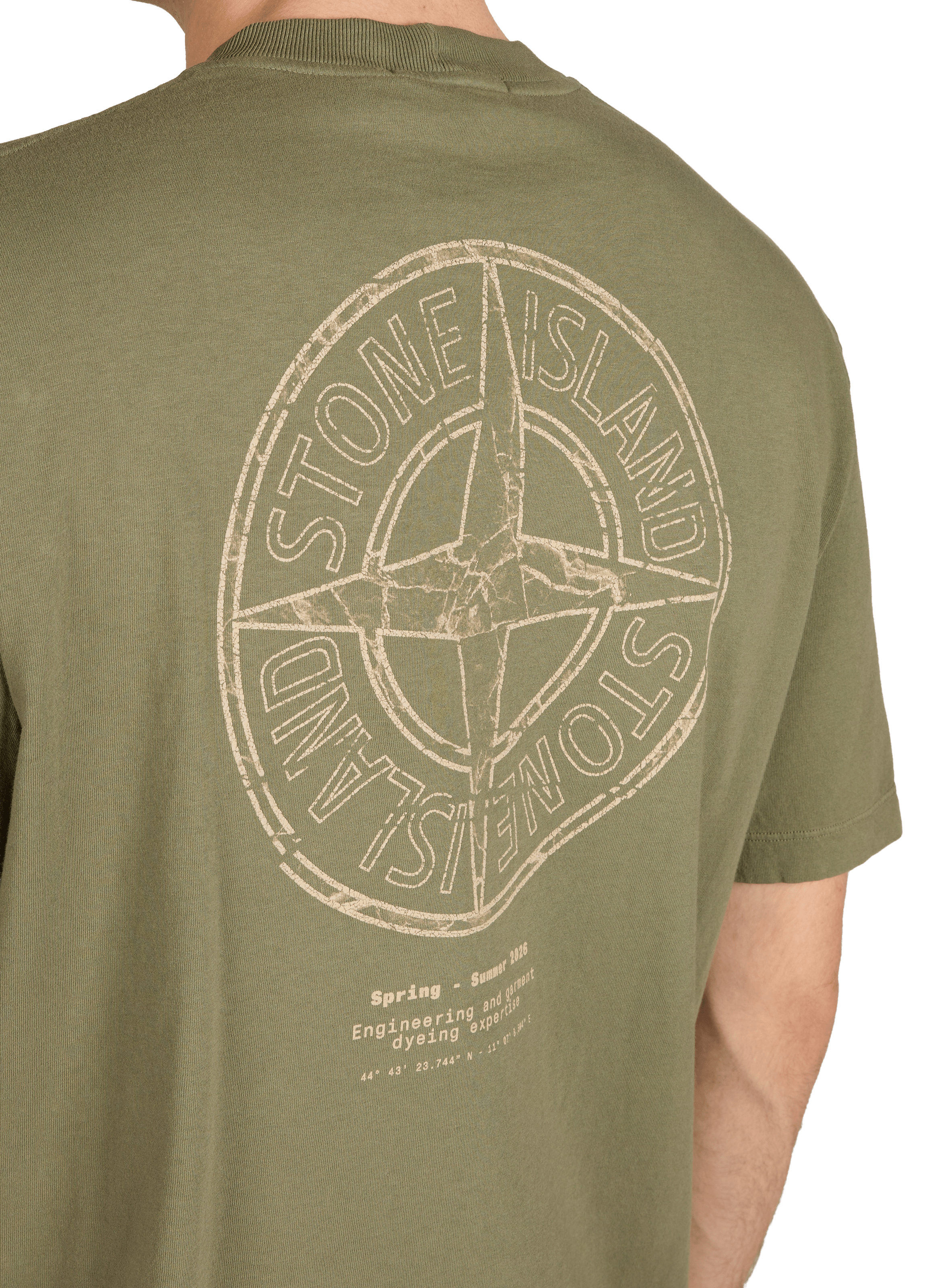 T-shirt avec imprimé STONE ISLAND Kaki