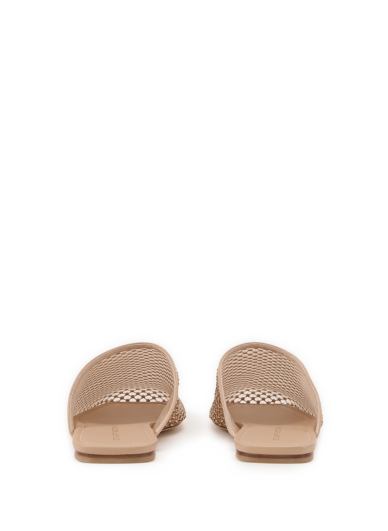 Crystal-embellished mules STUART WEITZMAN Beige