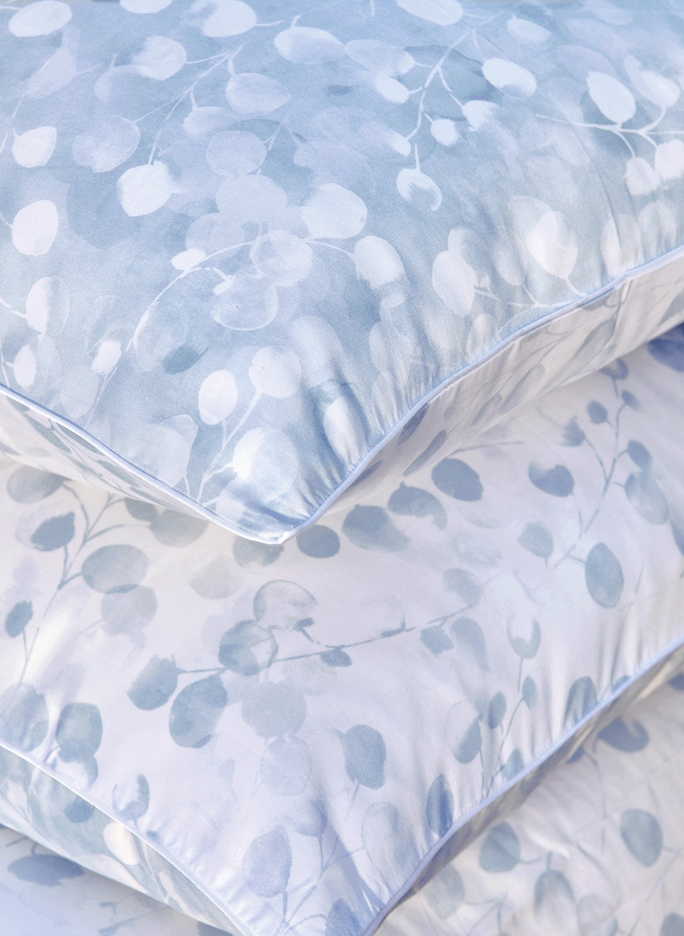 Taie d'oreiller rosée bleu ANNE DE SOLENE Bleu